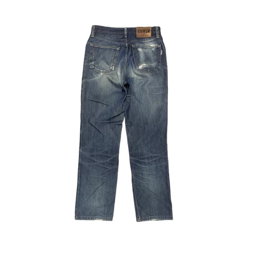 Edwin Vintage Edwin 402 Faded Blue Jeans Distressed Size US 29 - 7 Thumbnail