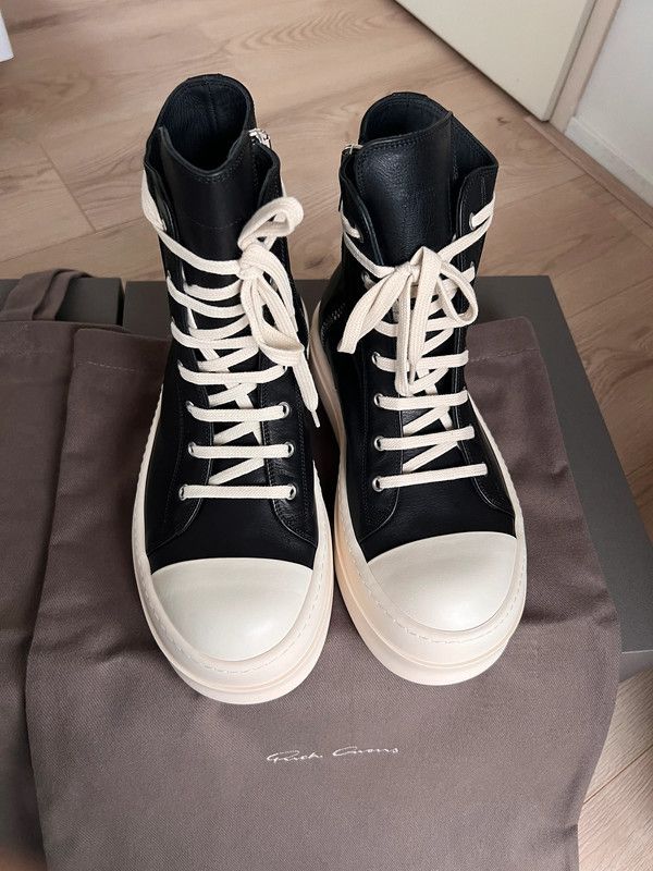 image of Rick Owens Mega Bumpers Shoes in Black, Men's (Size 8)