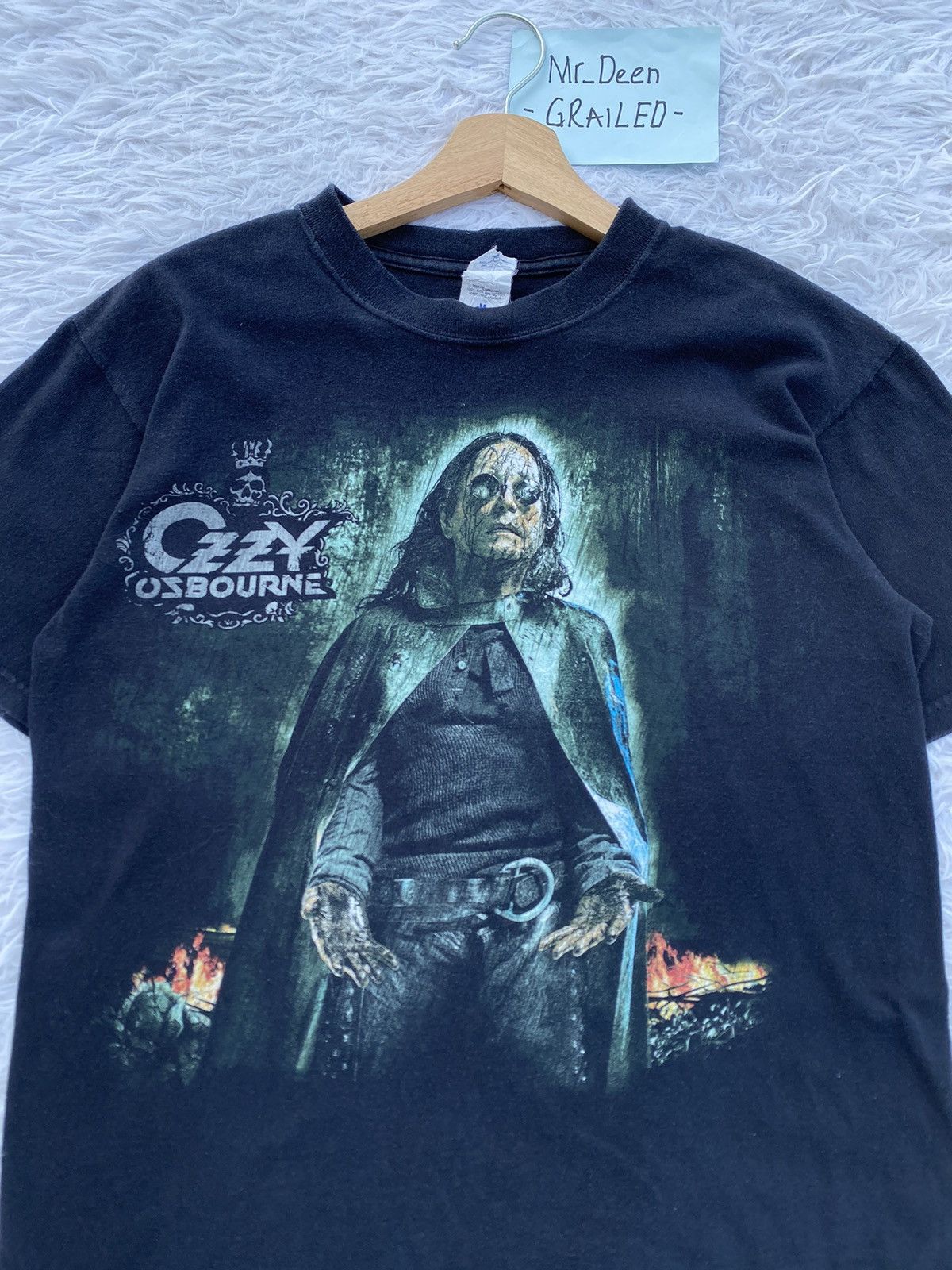 Band Tees Rare Vintage Ozzy Osbourne “Black Rain” Tshirt Size US M / EU 48-50 / 2 - 7 Thumbnail