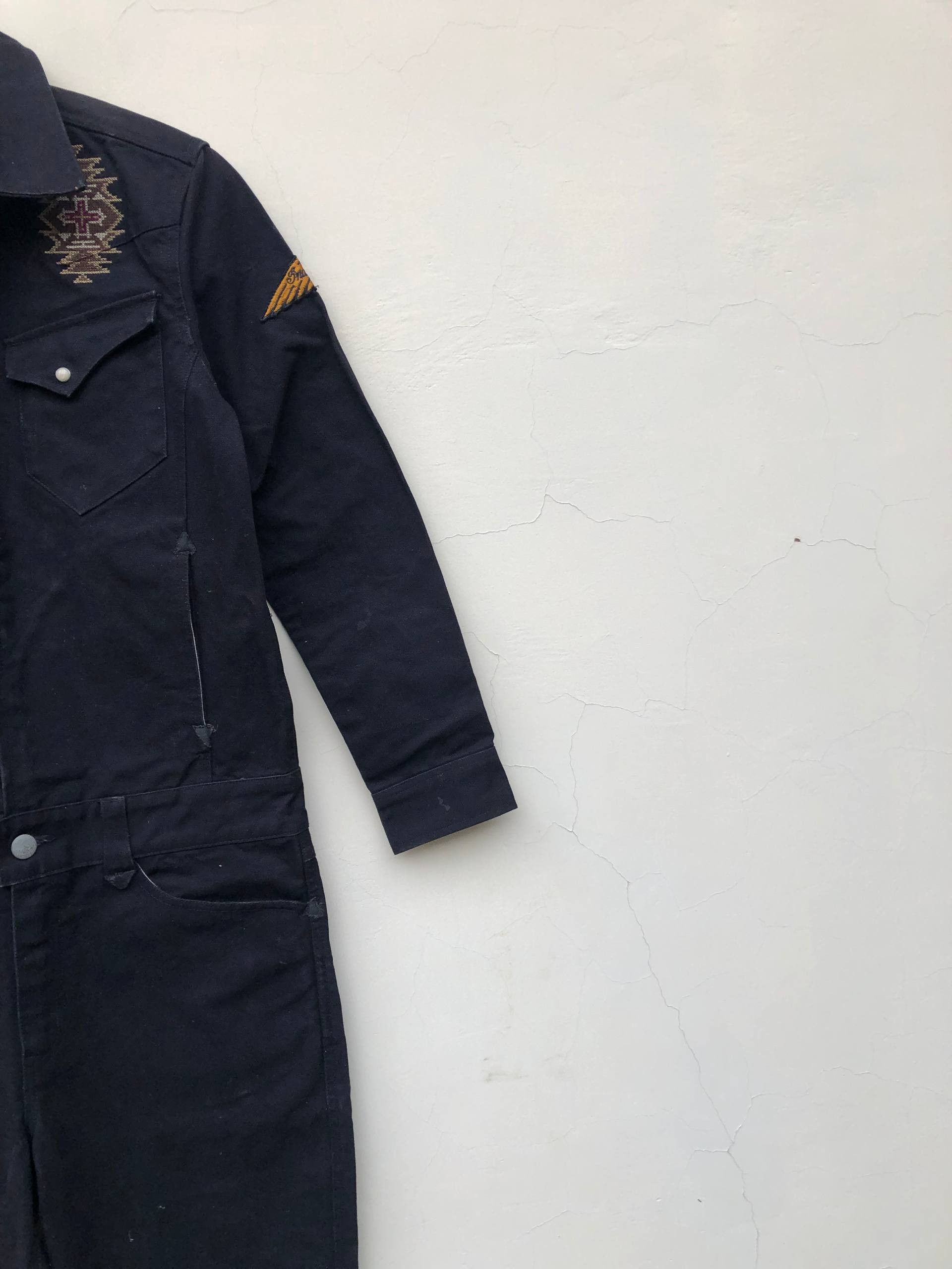 If Six Was Nine Indians Motorcycle Overalls Fading Jeans Size US 34 / EU 50 - 6 Thumbnail