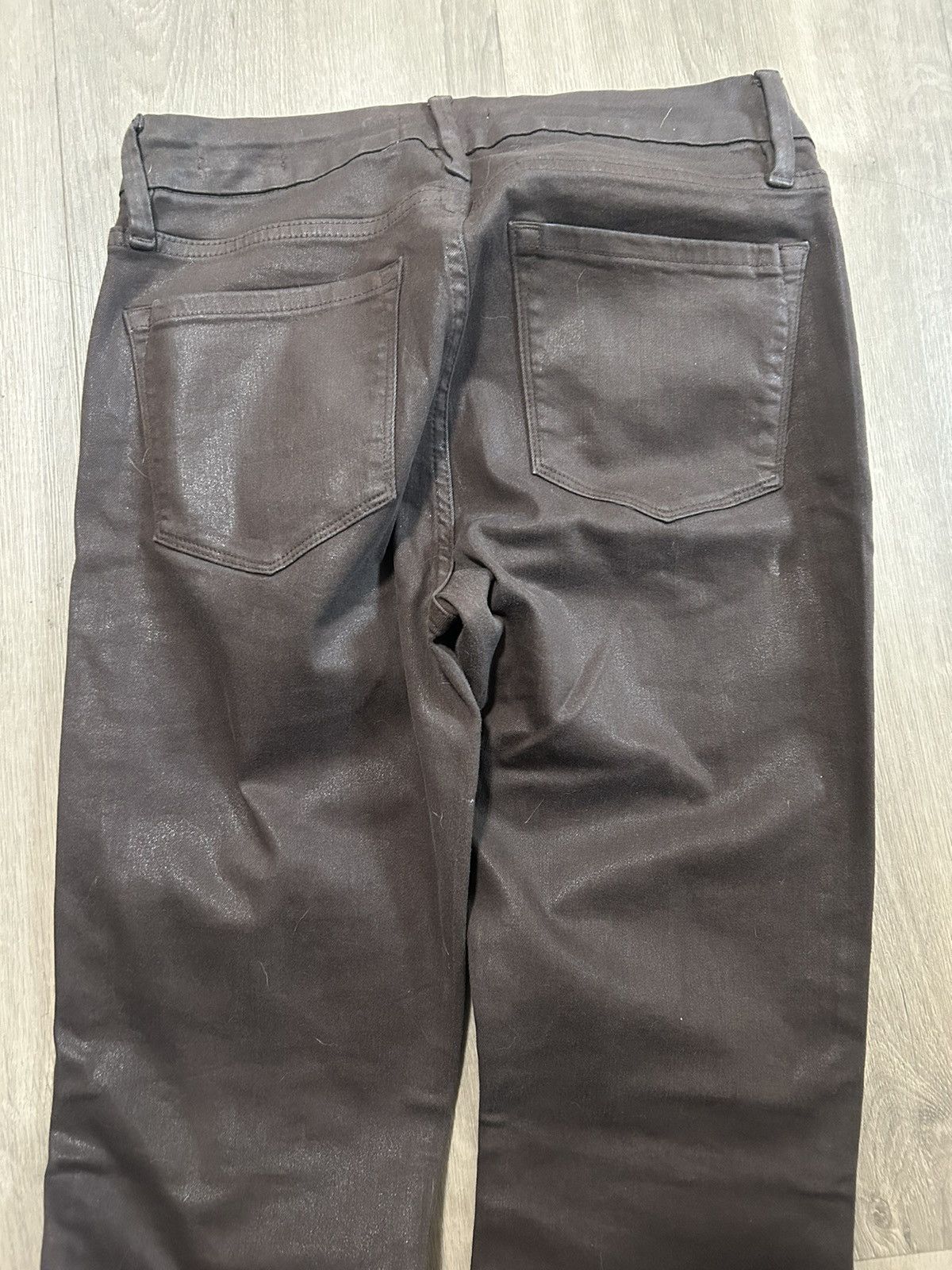 Frame The FRAME Le Crop Mini Boot jeans in a brown coated finish Size 27" / US 4 / IT 40 - 4 Thumbnail