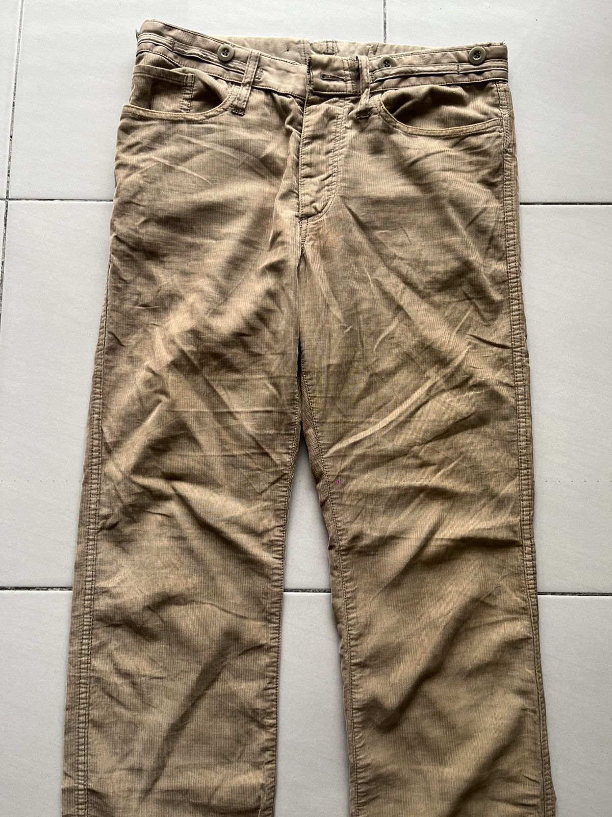 CABANE de ZUCCa Vintage 2006 Cabane De Zucca Army Corduroy Pant Size US 30 / EU 46 - 2 Thumbnail
