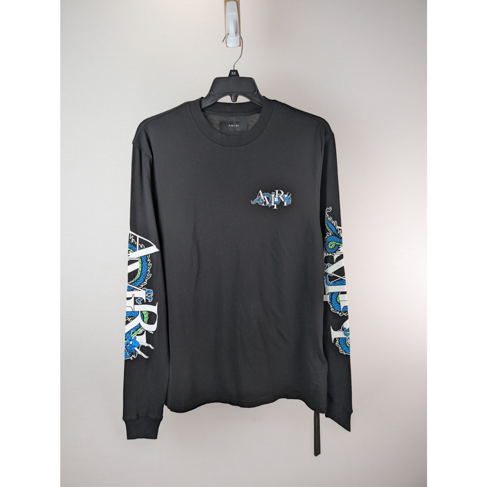 Amiri o1rshd1 Q:2 / CNY Dragon Long Sleeve Tee T-Shirt in Black L Size US L / EU 52-54 / 3 - 8 Thumbnail