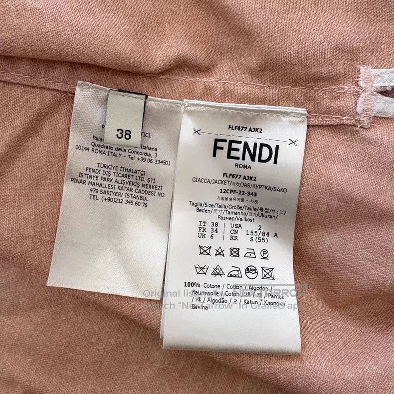 Fendi Fendi Logo Badge Washed Pocket Single-breasted Shirt - Pin Size XS / US 0-2 / IT 36-38 - 8 Thumbnail