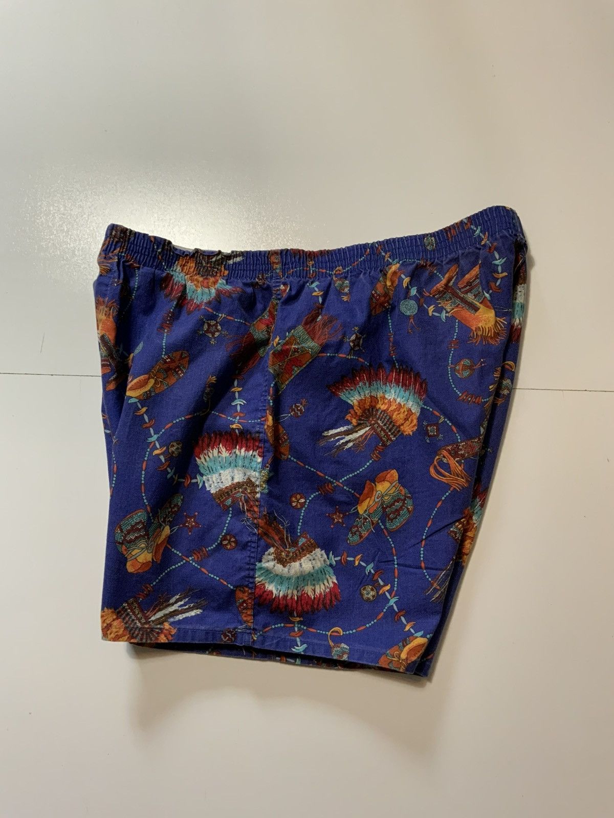 Vintage Vintage Pizzazz Southwestern Native American Chief Shorts Size US 38 / EU 54 - 4 Thumbnail