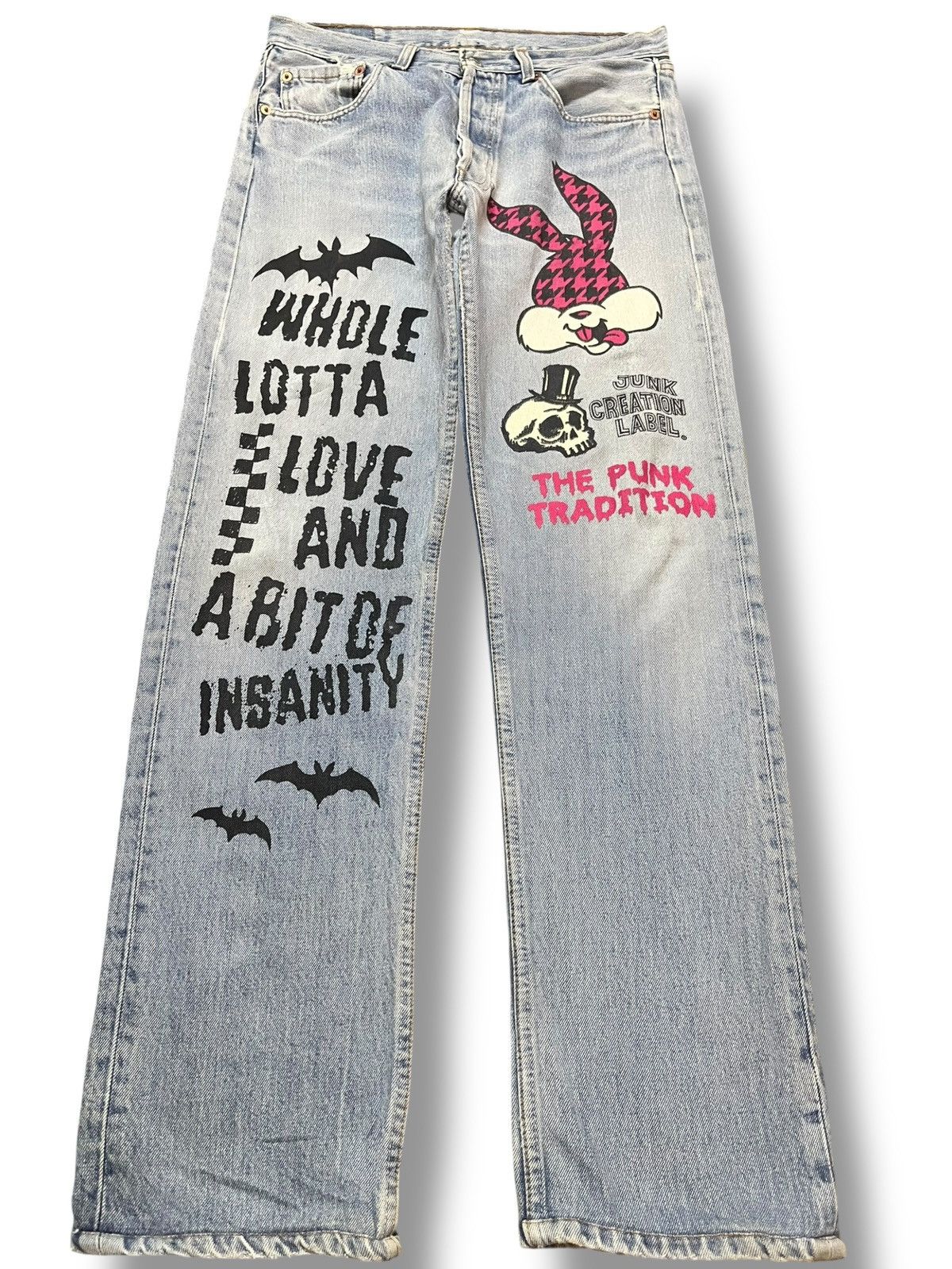 Levi's Vintage Clothing Vintage Levi’s 501 Looney Tunes Printed Denim Size US 31 - 1 Thumbnail