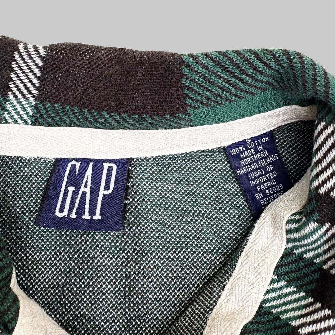 Gap Gap 1990 90s Vintage Tartan L/S Grunge Button Flannel Shirt Size US S / EU 44-46 / 1 - 4 Thumbnail