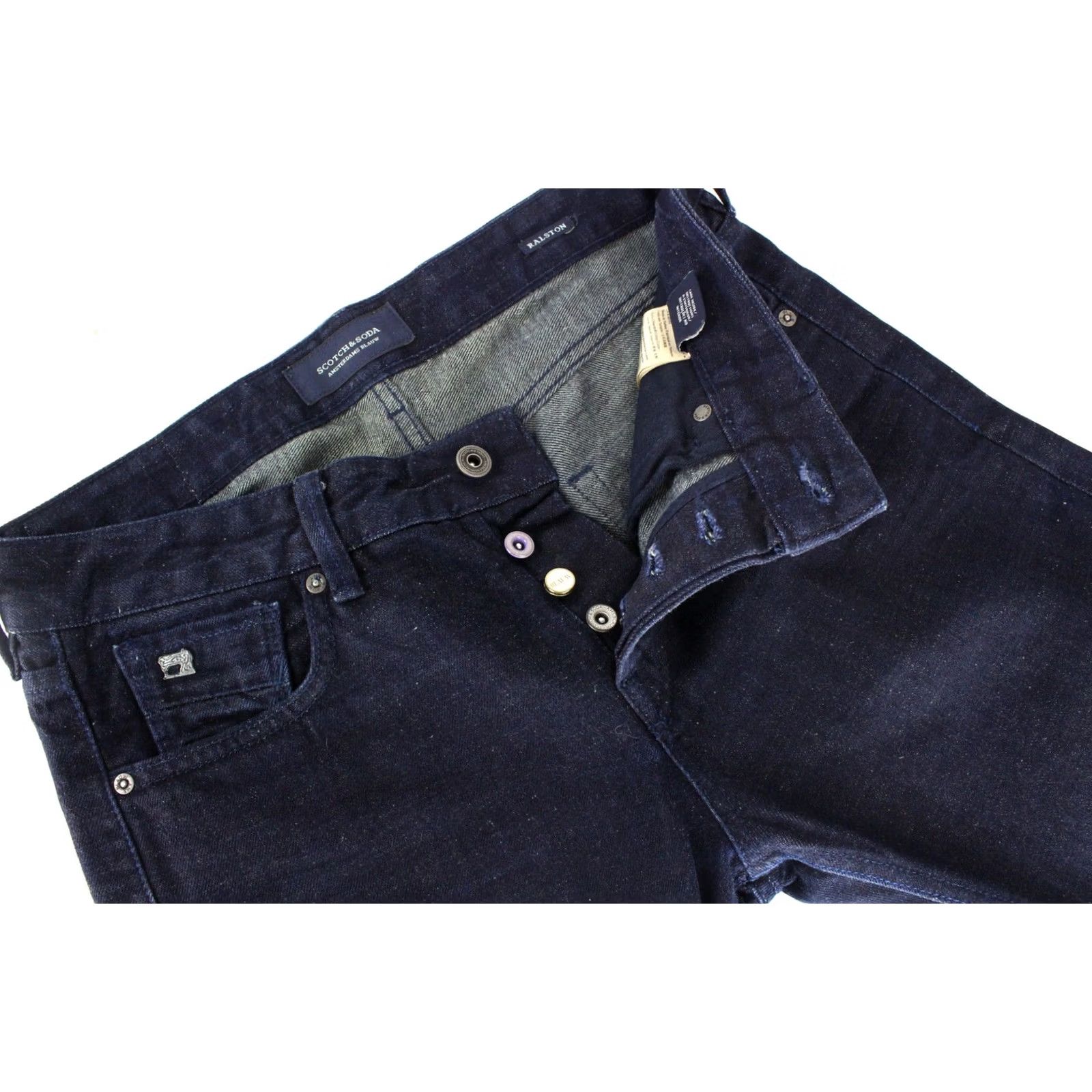 Scotch & Soda Scotch & Soda Ralston Slim Jeans Men W28/L32 Button Denim Pants Blue Size US 28 / EU 44 - 4 Thumbnail