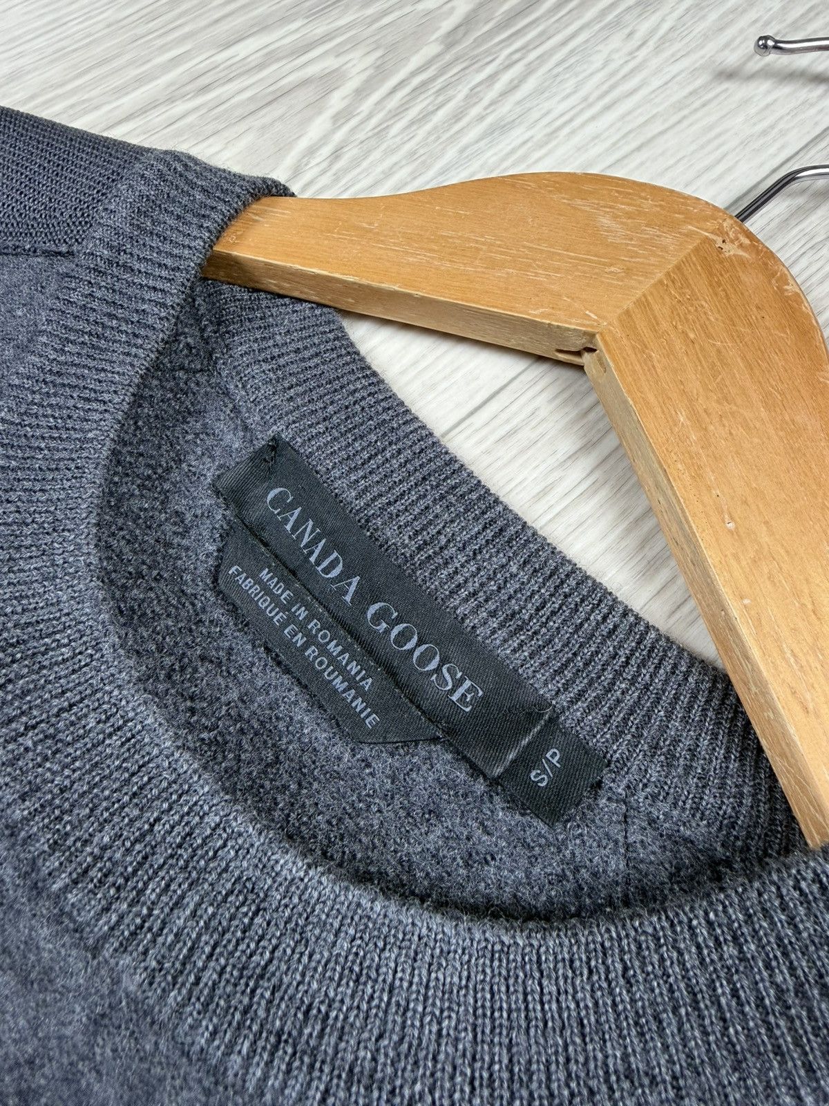 Canada Goose Canada Goose Men’s Dartmouth Merino Wool Jumper Gray Sweater Size US XS / EU 42 / 0 - 5 Thumbnail