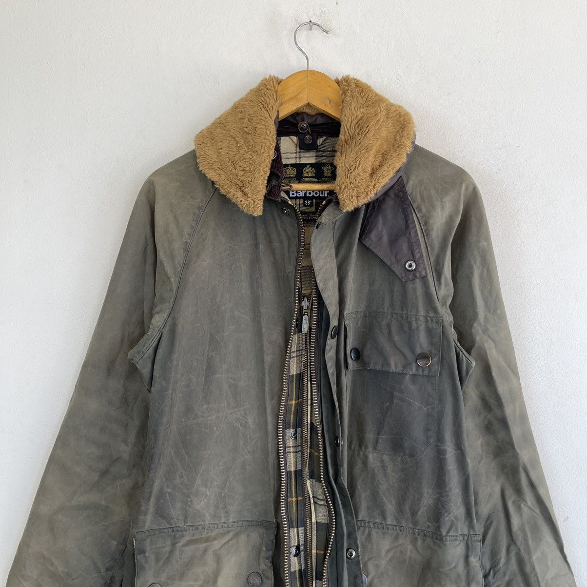Barbour A/W17 Barbour SL Solway Shawl Collar Waxed Jacket Sage Olive Size US M / EU 48-50 / 2 - 6 Thumbnail