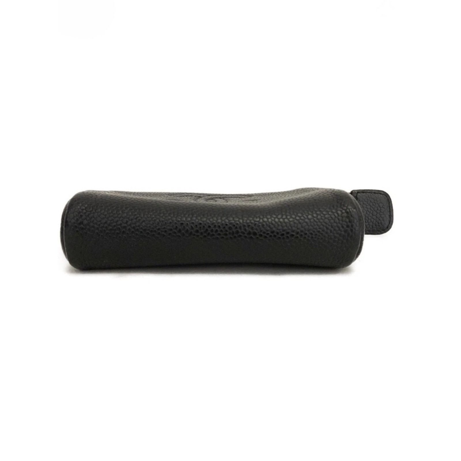 Chanel CHANEL Black Caviar Leather Zip Pouch Cosmetic Card Case Size ONE SIZE - 6 Thumbnail