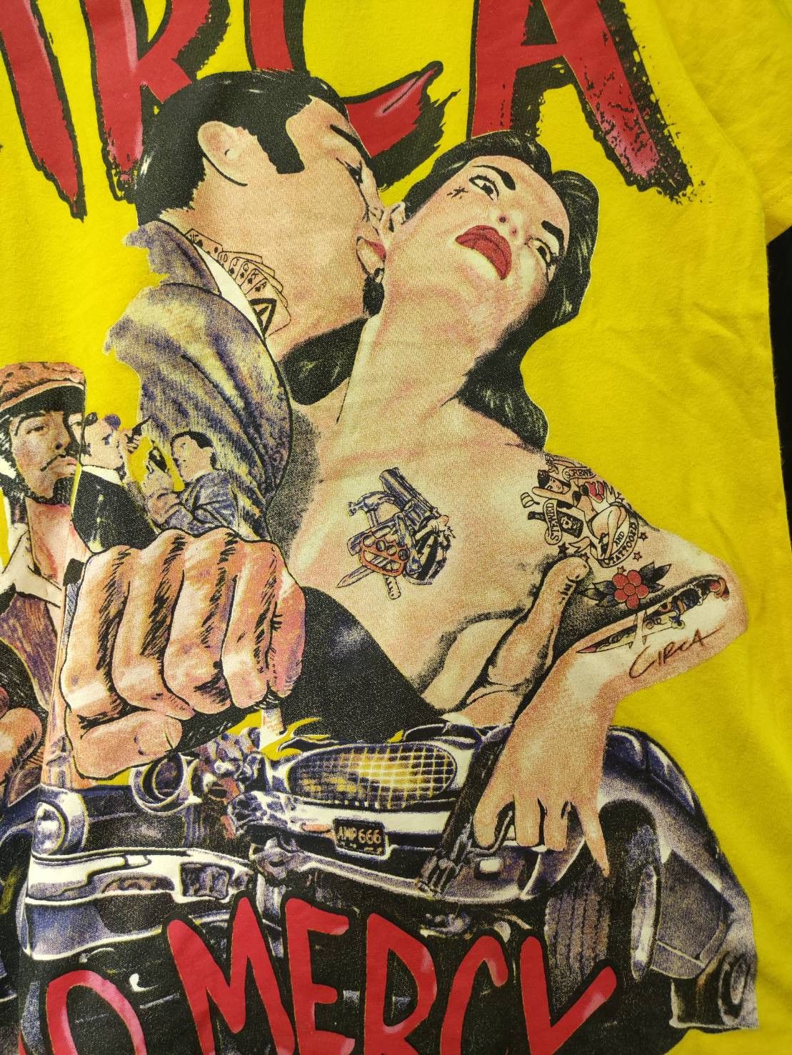 C1RCA Rare! Circa Skateboarding " No Mercy " Big Print T-Shirt Size US L / EU 52-54 / 3 - 3 Thumbnail