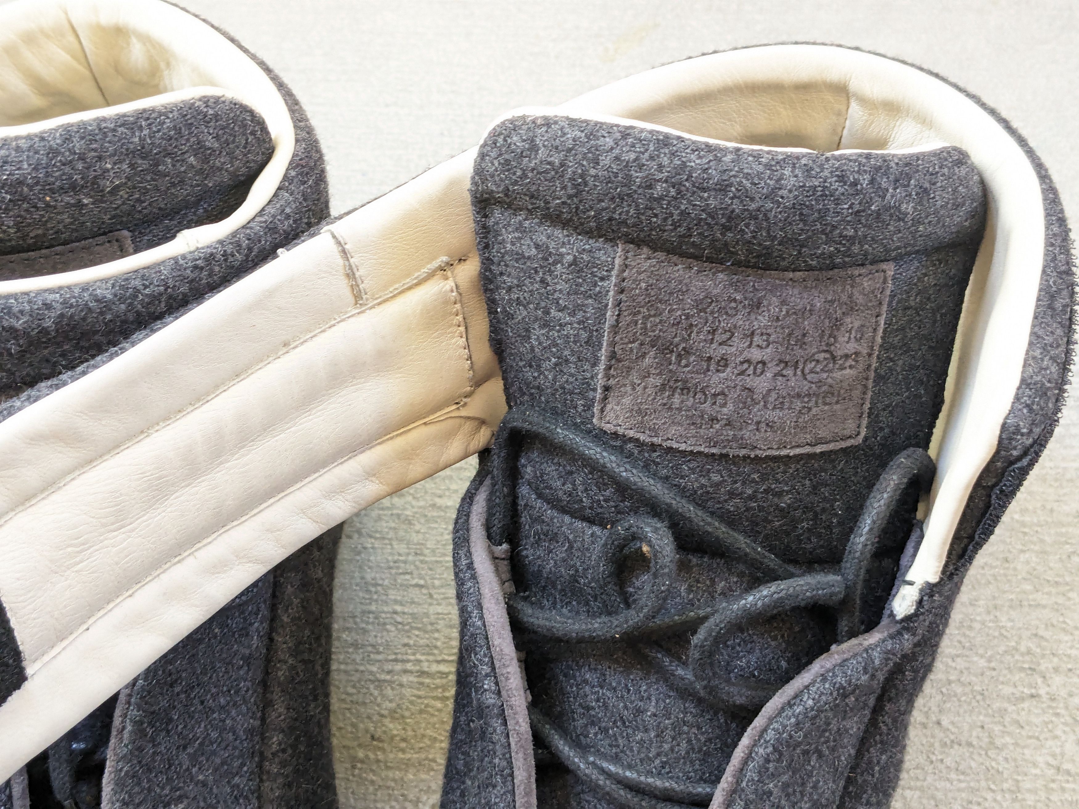 Maison Margiela Maison Margiela Future Gray Wool 10 43 Leather High Tops Size US 10 / EU 43 - 7 Thumbnail