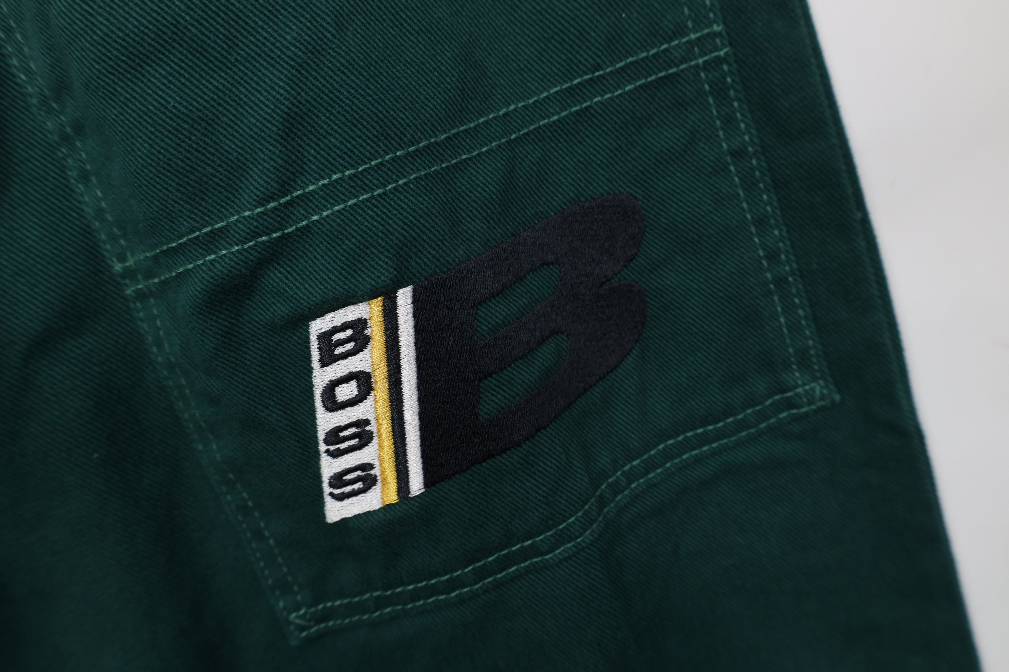 Vintage Deadstock Vintage 90s Boss Skateboard Denim Jeans Green USA Size US 29 - 13 Thumbnail