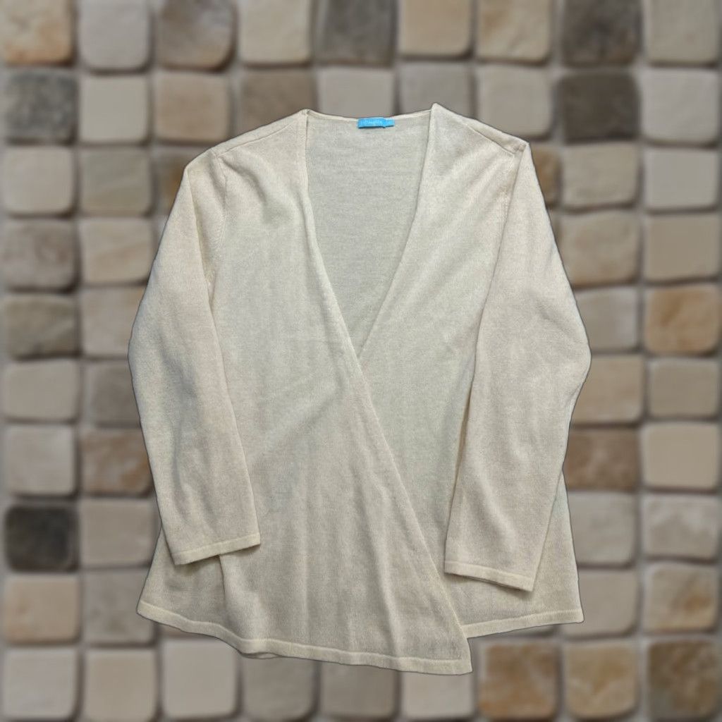 J.McLaughlin J.Mclaughlin Sweater Womens Medium Yellow Cashmere Knit Open Front Pullover Size M / US 6-8 / IT 42-44 - 1 Thumbnail