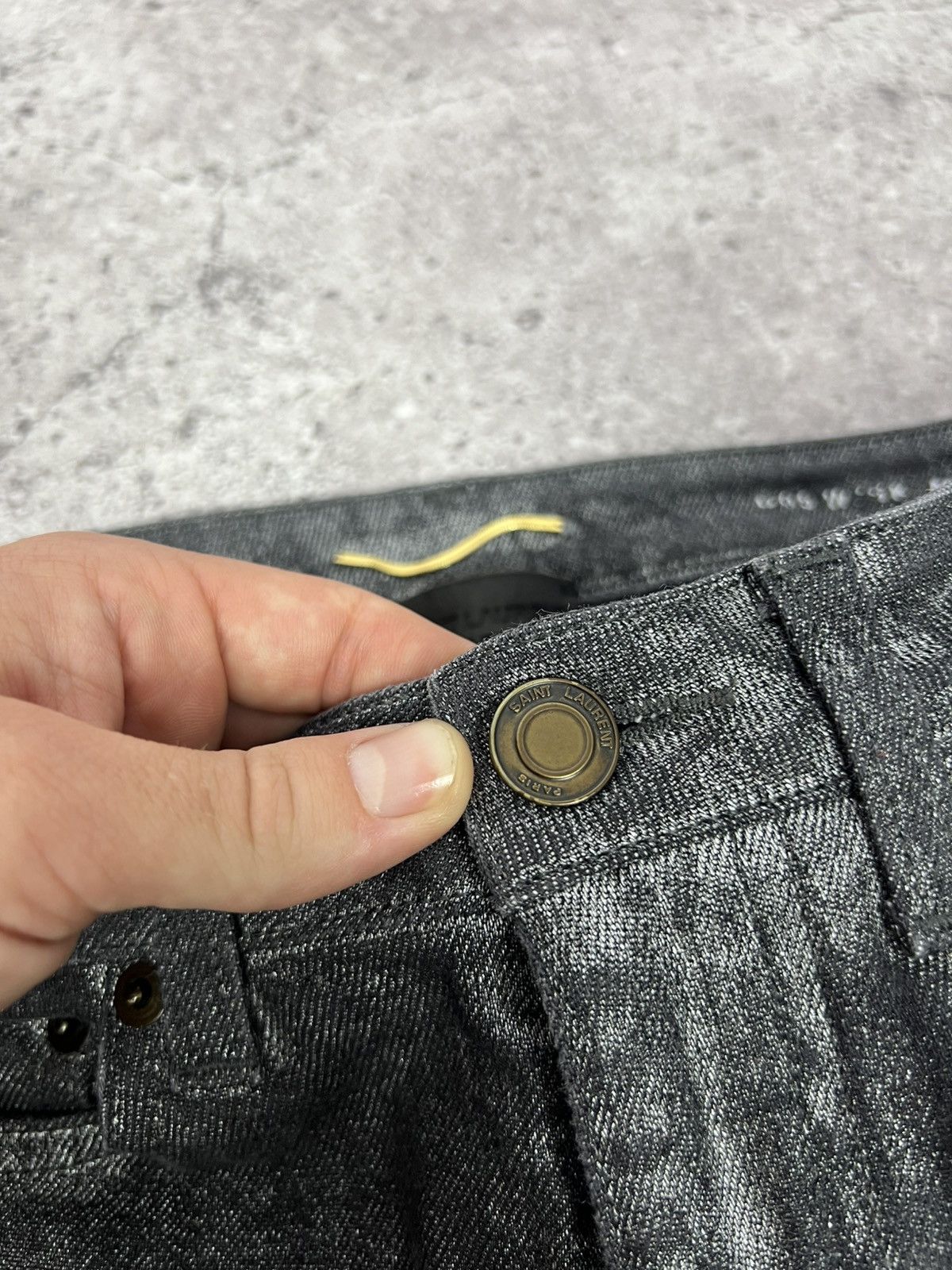 Saint Laurent Paris Saint Laurent Slim Skinny Jeans Grey Women's Size 28" / US 6 / IT 42 - 8 Thumbnail