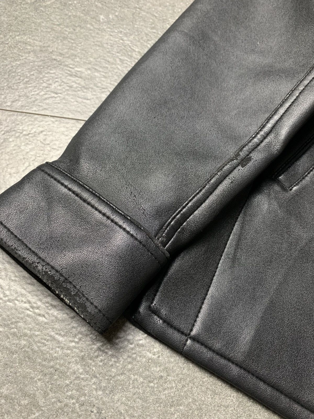 1990s Agnes B Synthetic Leather Jacket
