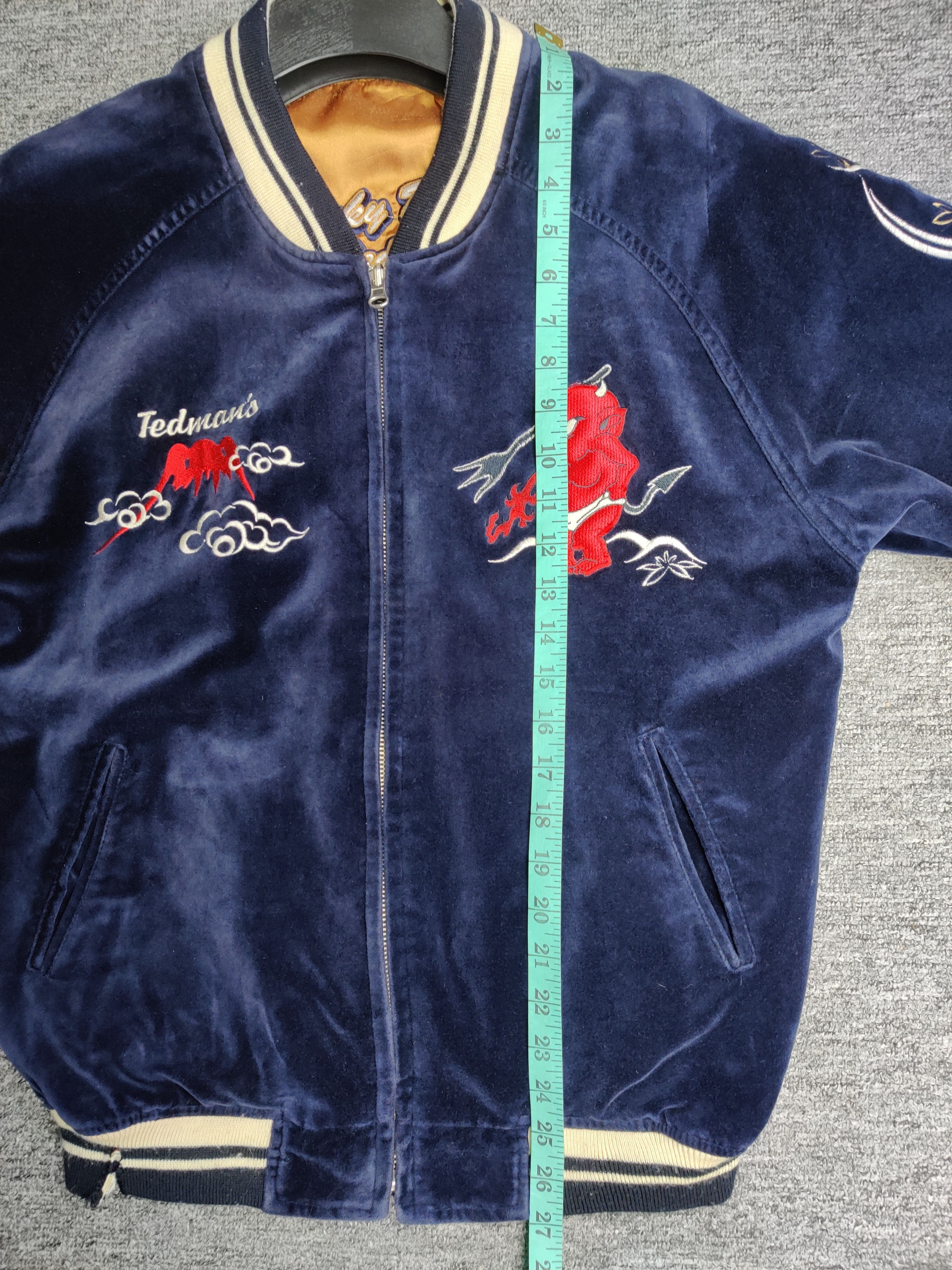 Tedman Vintage Tedman Sukajan Reversible Embroidery Velvet Jacket Size US L / EU 52-54 / 3 - 14 Thumbnail