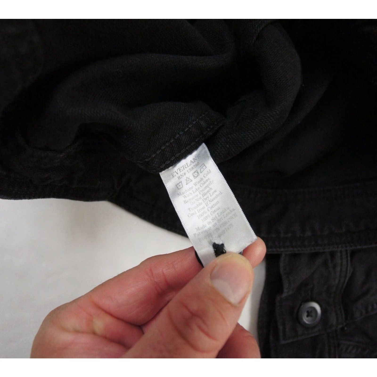 Everlane Everlane Women's Canvas Jacket Small Black Utility Outdoor Casual Long Sleeve Size S / US 4 / IT 40 - 6 Thumbnail