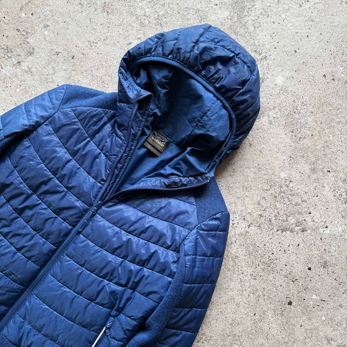 Jack Wolfskin Jack Wolfskin Women Blue Lightweight Insulated Hooded Jacket Size XS / US 0-2 / IT 36-38 - 3 Thumbnail