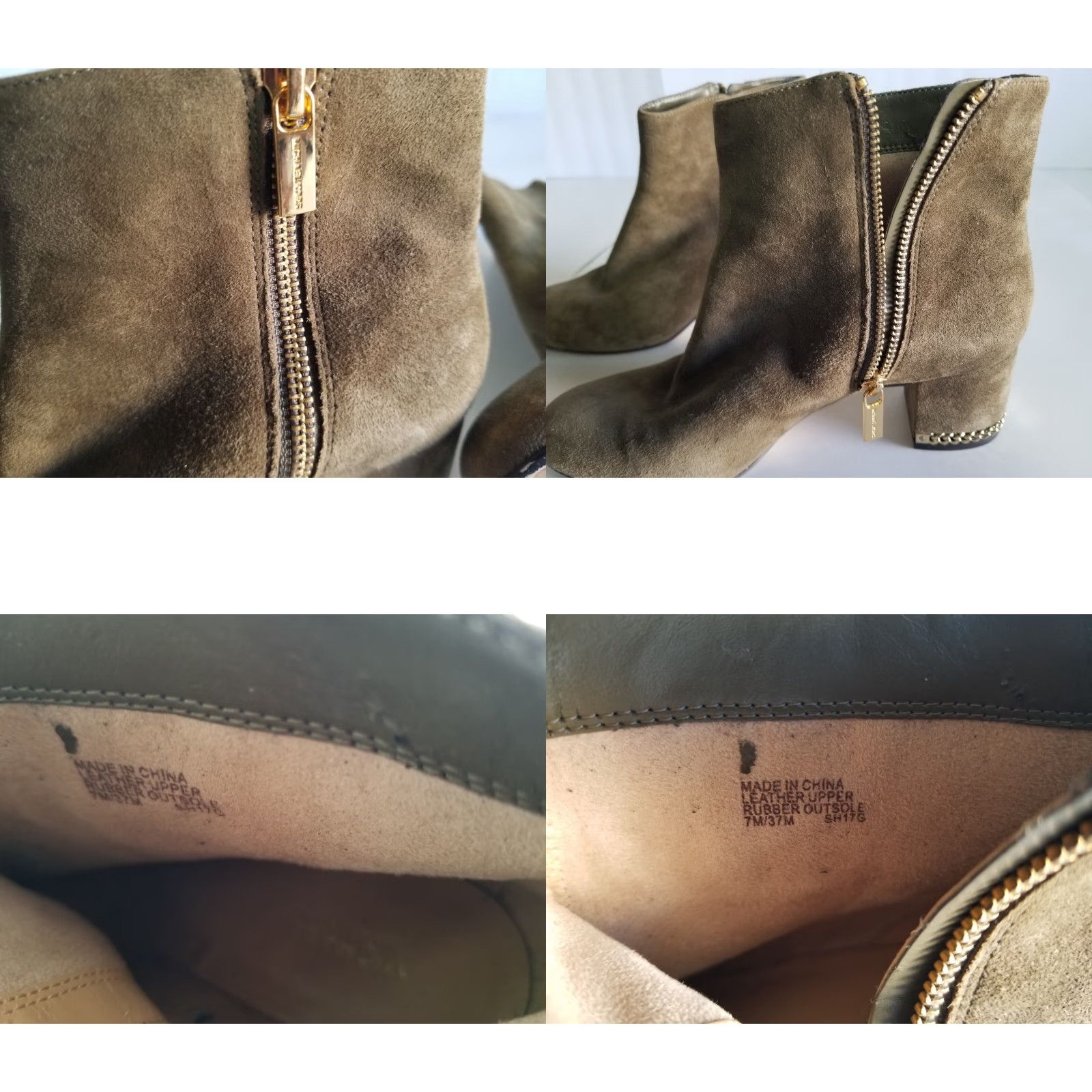 Michael Kors MK Michael Kors Brown Suede Ankle Zip Booties Women’s Size 7 Size US 7 / IT 37 - 9 Thumbnail