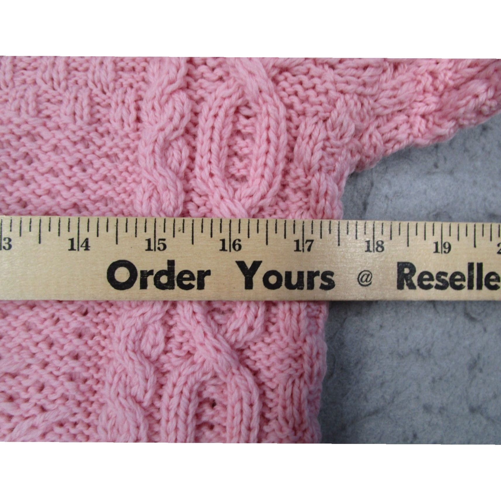Pinko VINTAGE Kilronan Knitwear Merino Wool Cardigan Pink Cable Knit Ireland Womens XS A240754 Size XS / US 0-2 / IT 36-38 - 6 Thumbnail