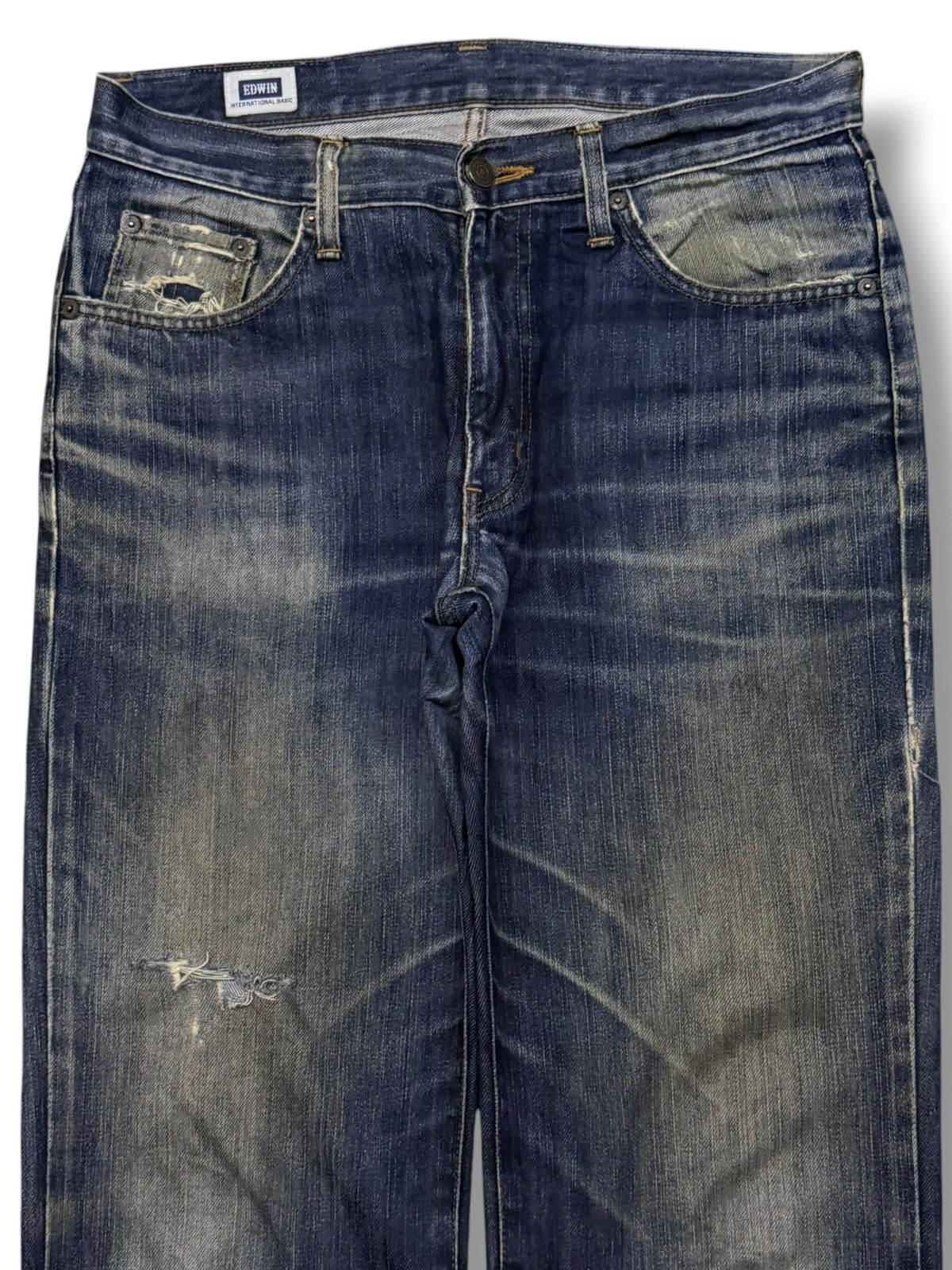 Edwin Vintage Edwin 403 Japan Denim Jeans | Vintage Straight | W32 Size US 32 / EU 48 - 4 Thumbnail