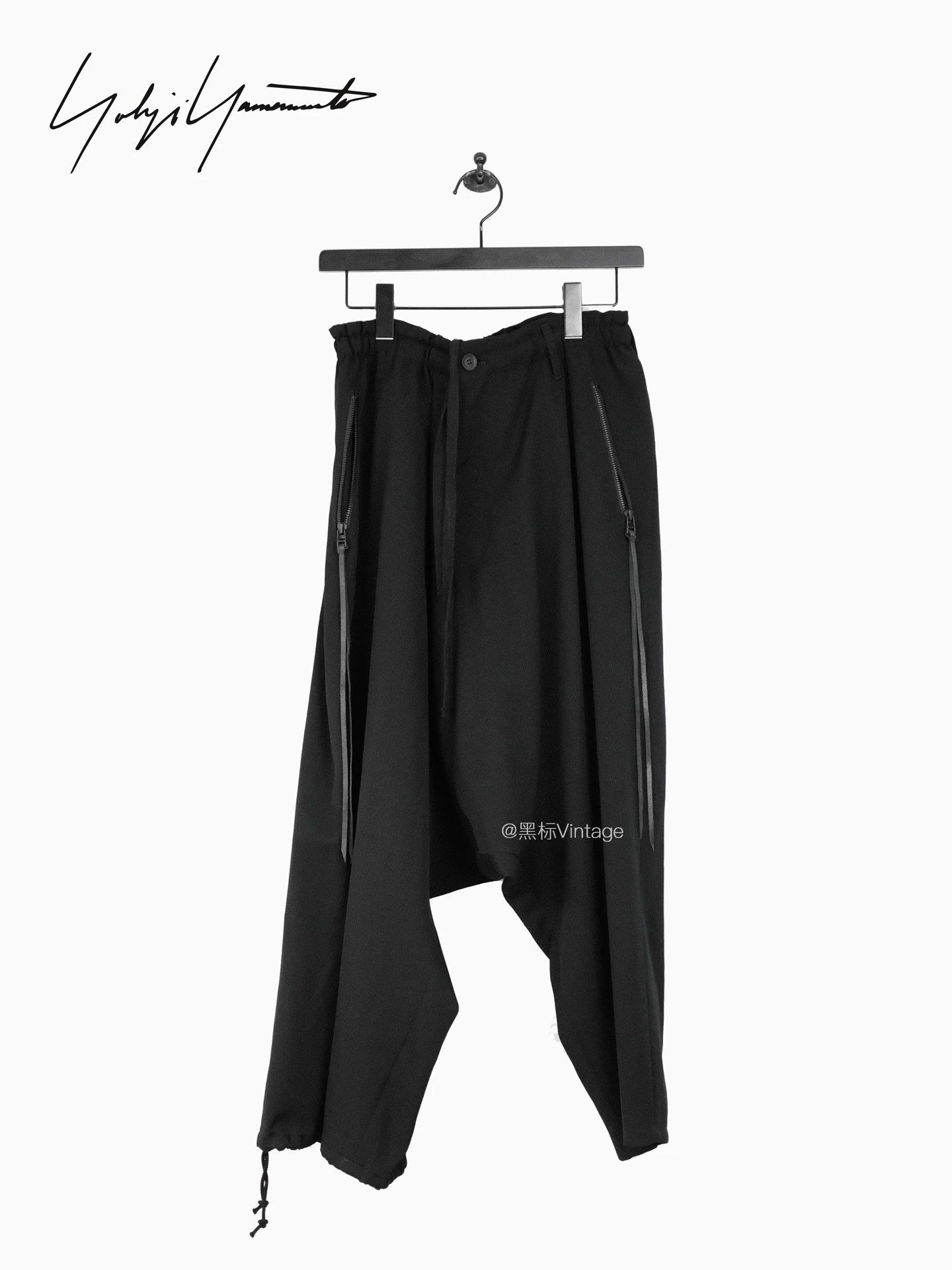 Yohji Yamamoto Yohji Yamamoto 20AW Asym Leather Cord Wide-Leg Pants Size US 30 / EU 46 - 1 Thumbnail