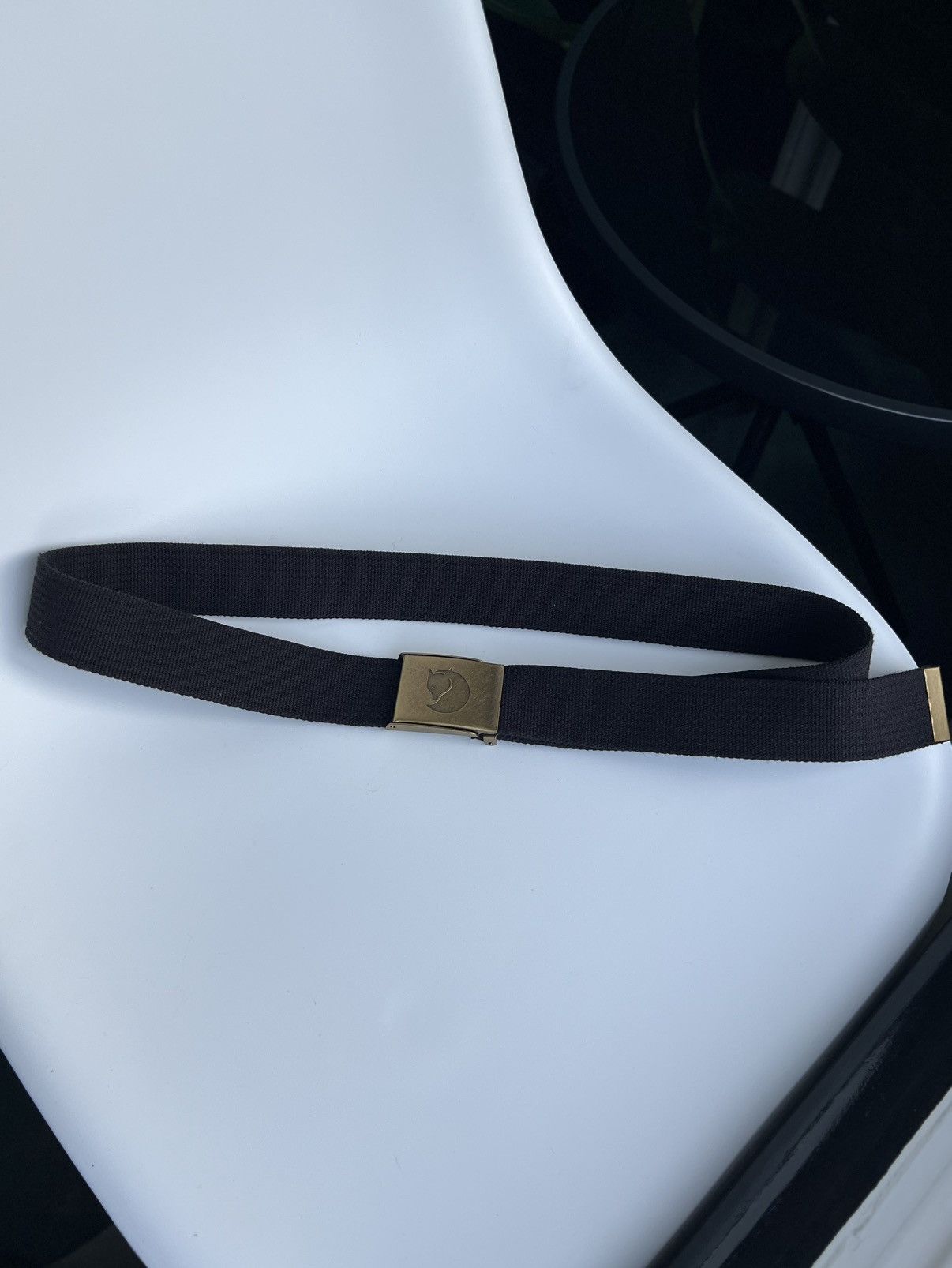 Fjallraven Fjällräven Blue Canvas Belt Brass Buckle Outdoor Gear 115.5 Size ONE SIZE - 5 Thumbnail
