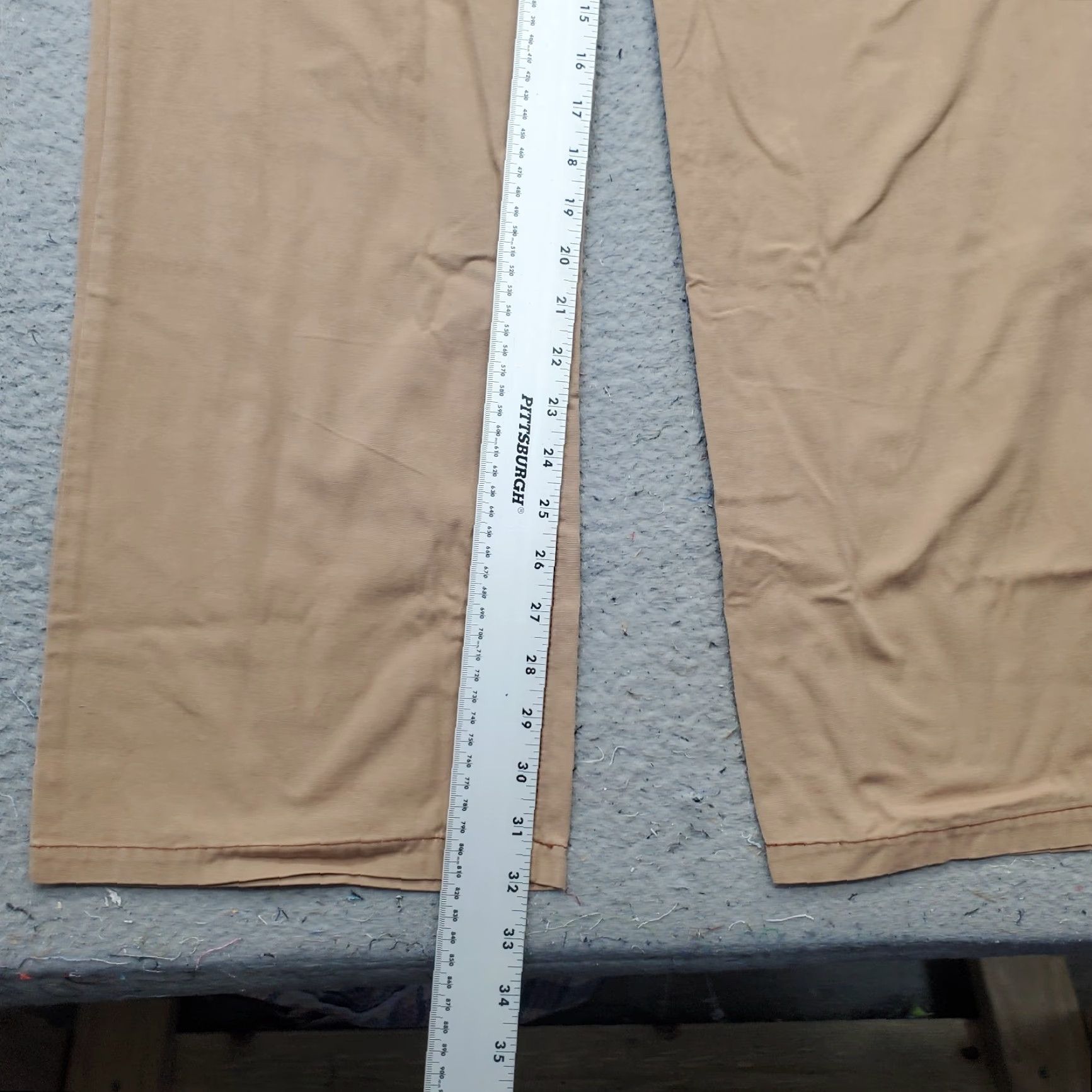 KAVU KAVU Mens Pants Chino Tan 40 Flat Front Slash Pocket 32.25 Inseam Regular Fit Casual Outdoor VINTAGE Size US 40 / EU 56 - 6 Thumbnail