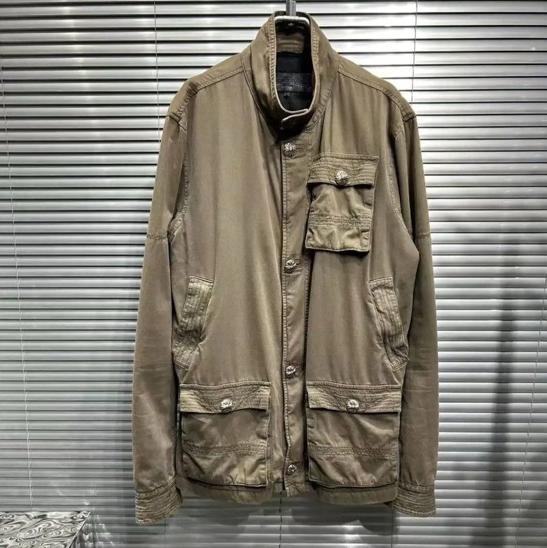 Chrome Hearts Chrome Hearts Khaki Long Sleeve Men's Outerwear 0089 Size US L / EU 52-54 / 3 - 1 Thumbnail