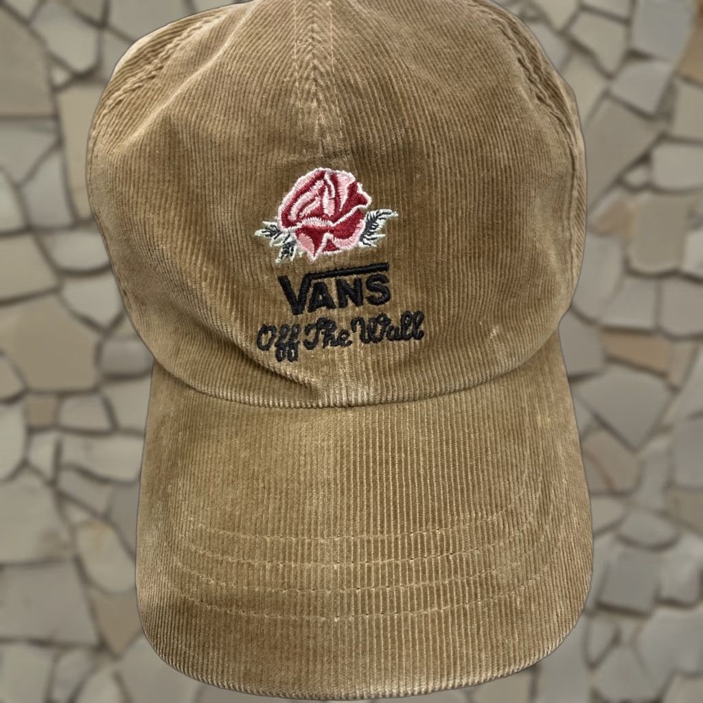 VANS Off The Wall Vintage Brown Corduroy Baseball Cap Unisex Adult