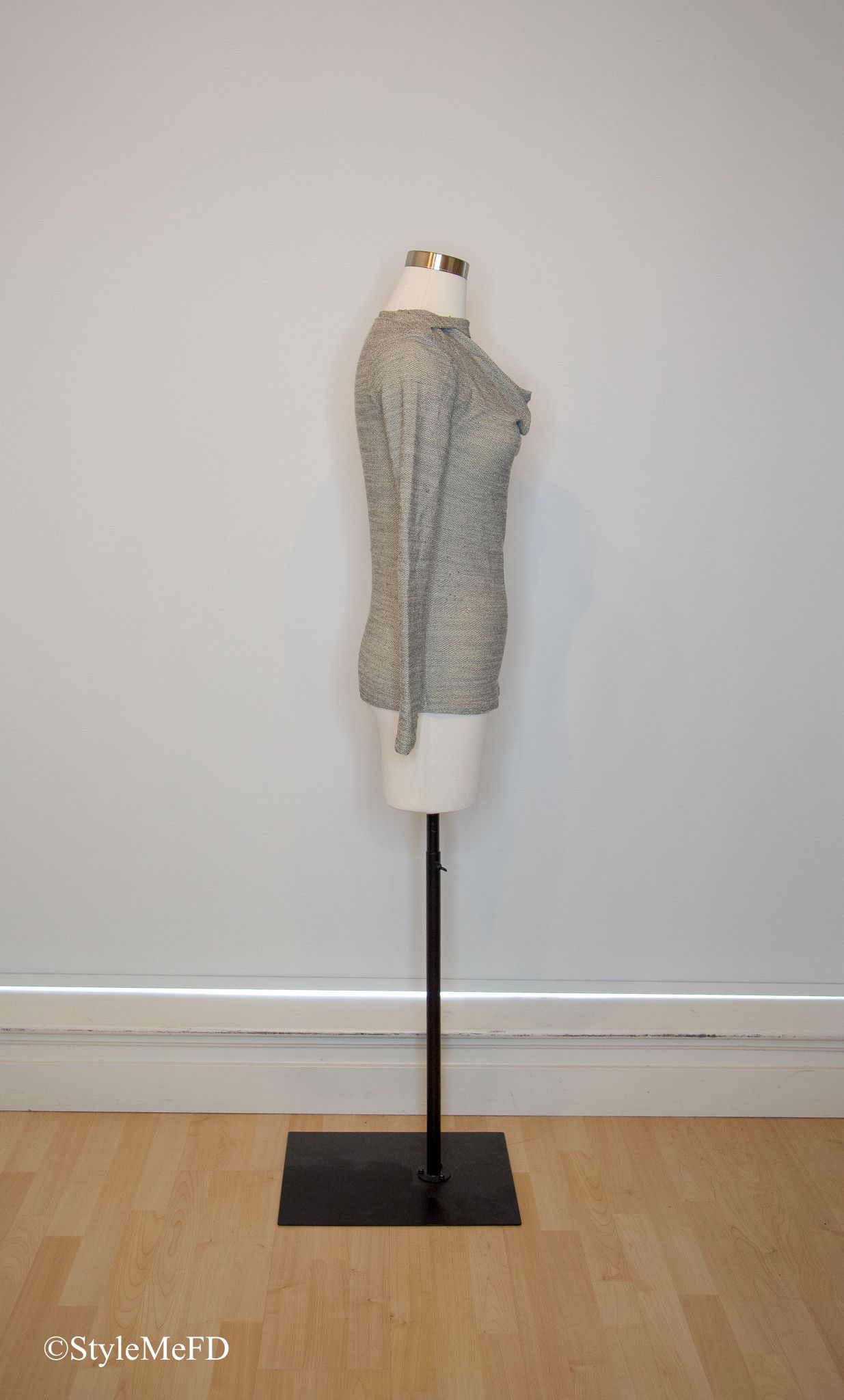 Roland Mouret Roland Mouret Gray Cowl Neck Sweater Size S / US 4 / IT 40 - 4 Thumbnail