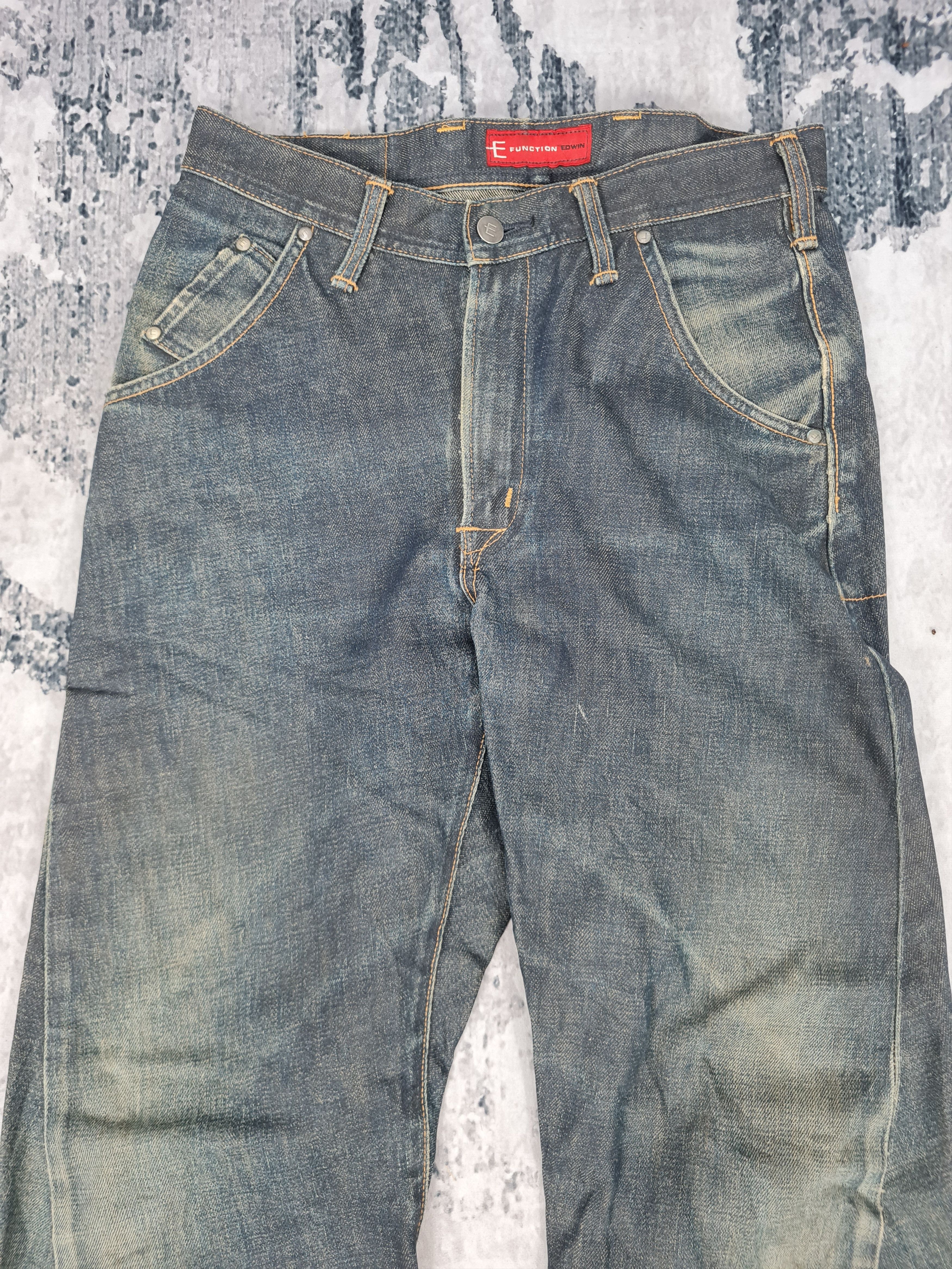 Edwin Vtg EDWIN E FUNCTION Twisted Jeans Size 30x30 JB0138 Size US 30 / EU 46 - 6 Thumbnail