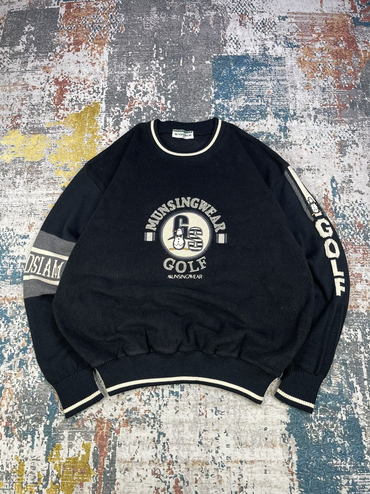 Grand Slam Vintage Mungsingwear Golf Big Logo Embroidered Sweater Size US L / EU 52-54 / 3 - 1 Thumbnail