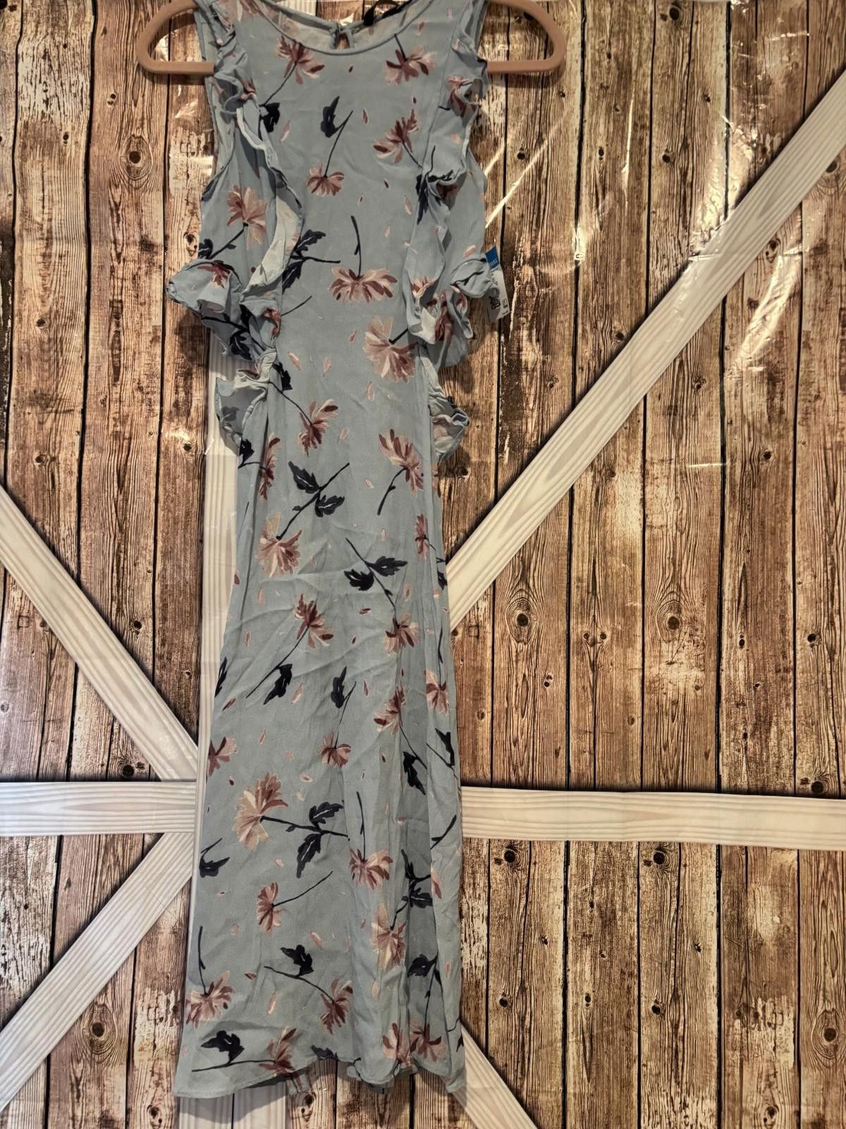 Zara Womens sz S Zara Trafaluc Collection blue tank dress #302 Size S / US 4 / IT 40 - 4 Thumbnail