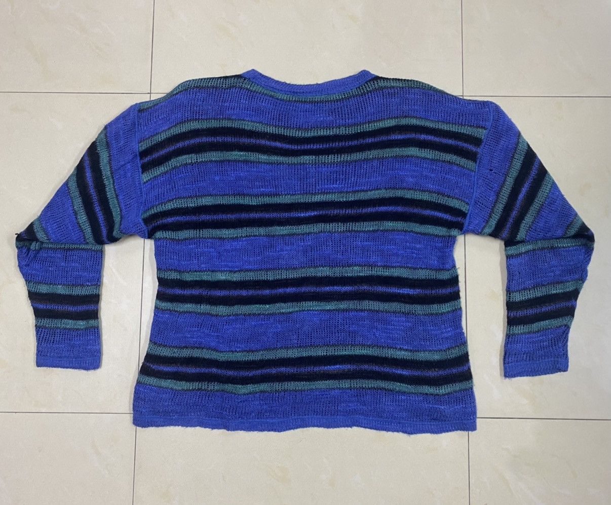 Issey Miyake × Vintage Vintage Issey Miyake Ripped Knit Sweater Size US M / EU 48-50 / 2 - 2 Thumbnail
