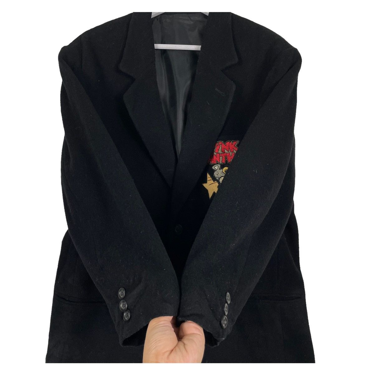 Jean Charles De Castelbajac × Vintage 💥80s JEAN CHARLES CASTLEBAJAC EMBROIDERY BUTTON JACKET Size US L / EU 52-54 / 3 - 7 Thumbnail