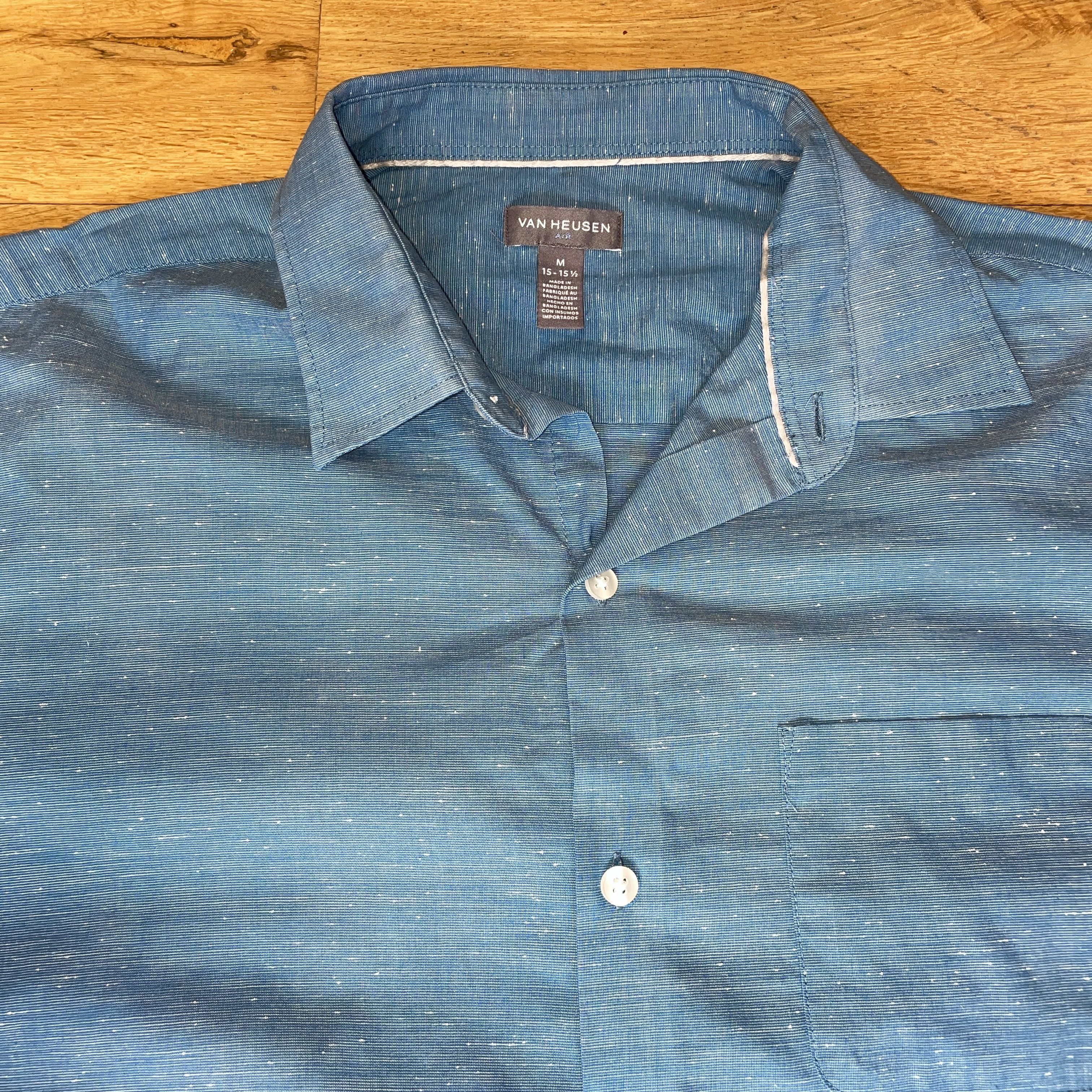 Van Heusen × Vintage Van Heusen Air Men's Elegant Shirt Summer Size M - New Size US M / EU 48-50 / 2 - 3 Thumbnail