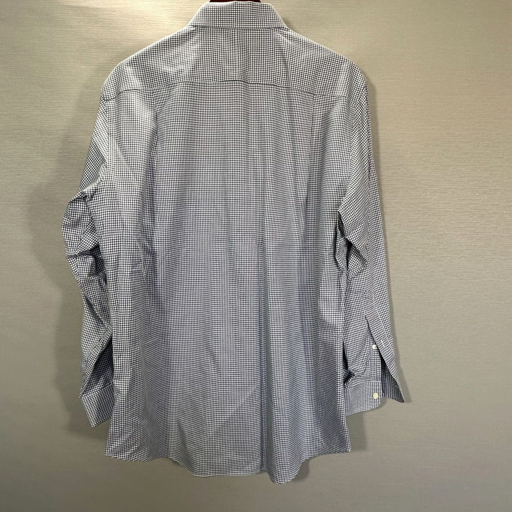 Jos. A. Bank Jos A Bank Shirt Mens 16 Travelers Collection Blue Check Cotton Pocket Tailored Man Shirt Size US M / EU 48-50 / 2 - 6 Thumbnail
