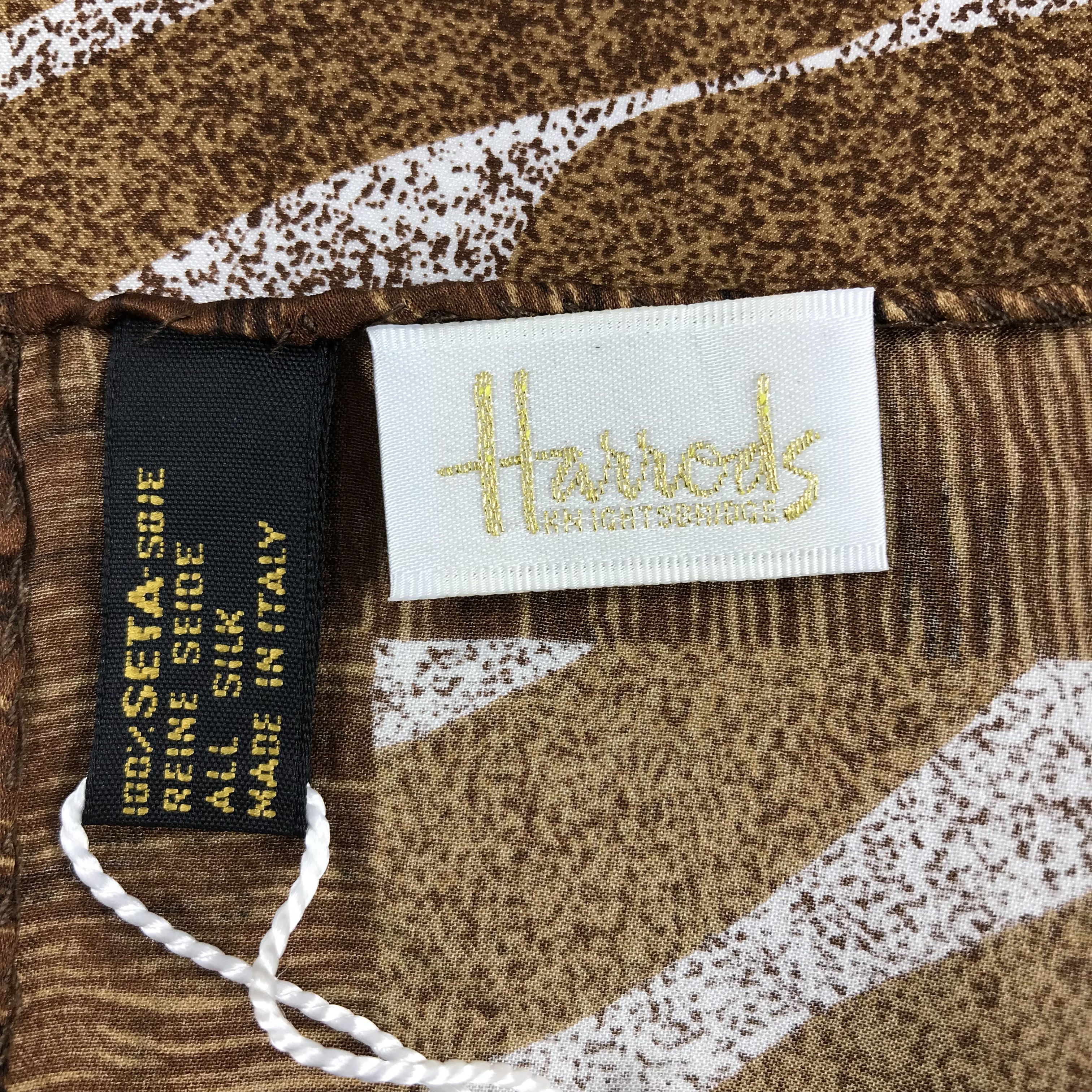 Harrods × Vintage Harrods Bandana / Handkerchief / Neckerchief - S2177 Size ONE SIZE - 5 Thumbnail
