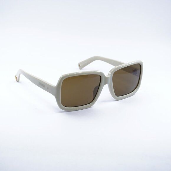 Jacquemus Jacquemus CABANA JAC/86 C2 Sunglasses Sand Square Frame Size ONE SIZE - 5 Thumbnail