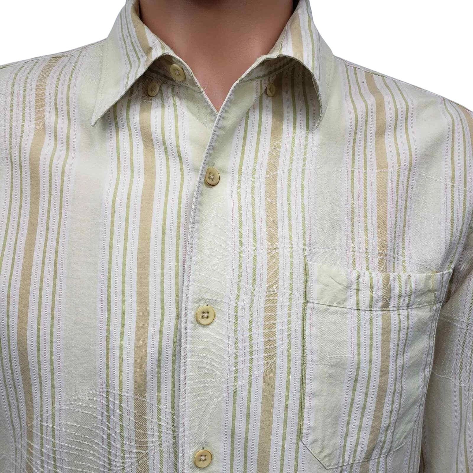 Tommy Bahama Tommy Bahama Shirt Tencel Hidden Button down Striped Floral Size US L / EU 52-54 / 3 - 1 Thumbnail