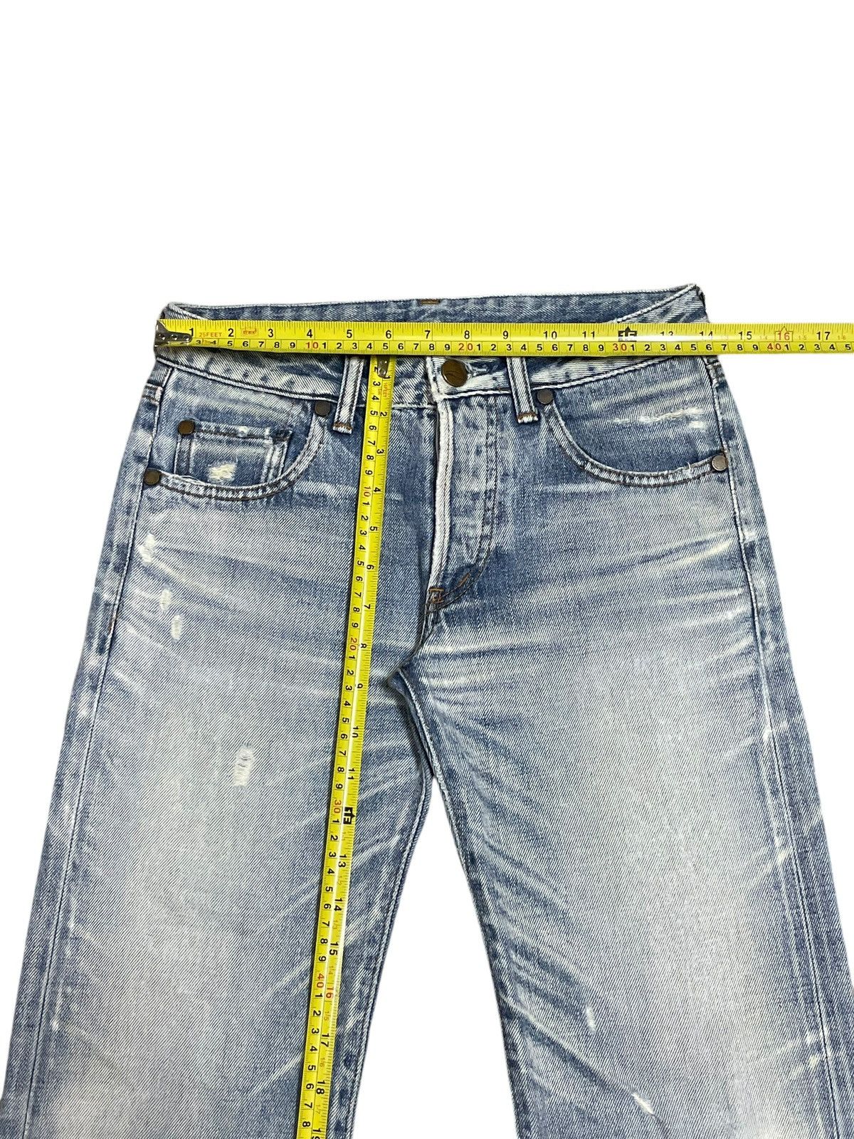 Vintage Japanese Stunning Lure Buckle Back Fade Wash Jeans
