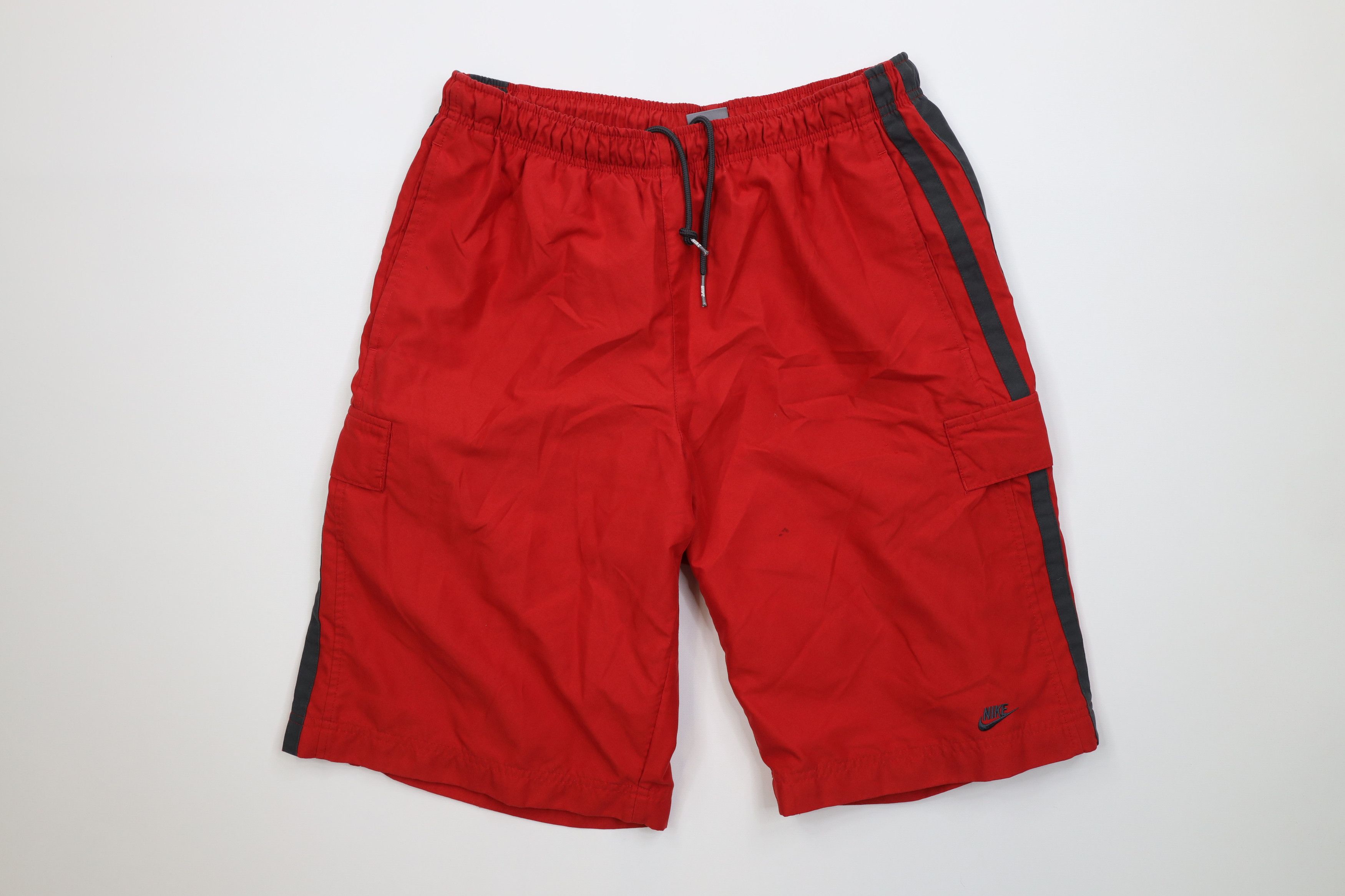 Nike Vintage Y2K Nike Scott Mini Swoosh Lined Cargo Shorts Trunks Size US 34 / EU 50 - 1 Thumbnail