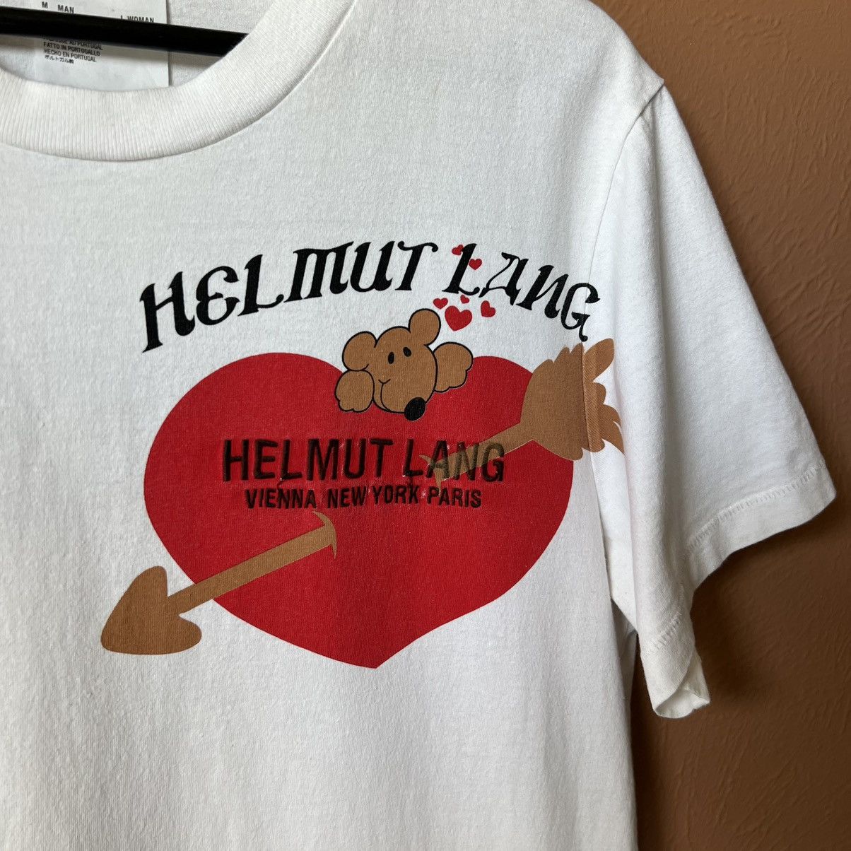 Helmut Lang Helmut Lang Teddy Bear Valentine T Shirt Size US M / EU 48-50 / 2 - 2 Thumbnail