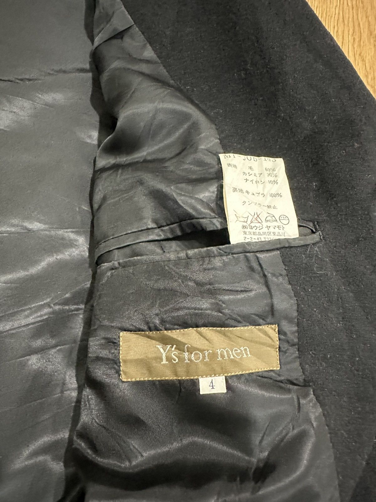 Yohji Yamamoto Vintage Yohji Yamamoto Y’s For Men Jacket Wool Size US L / EU 52-54 / 3 - 17 Thumbnail
