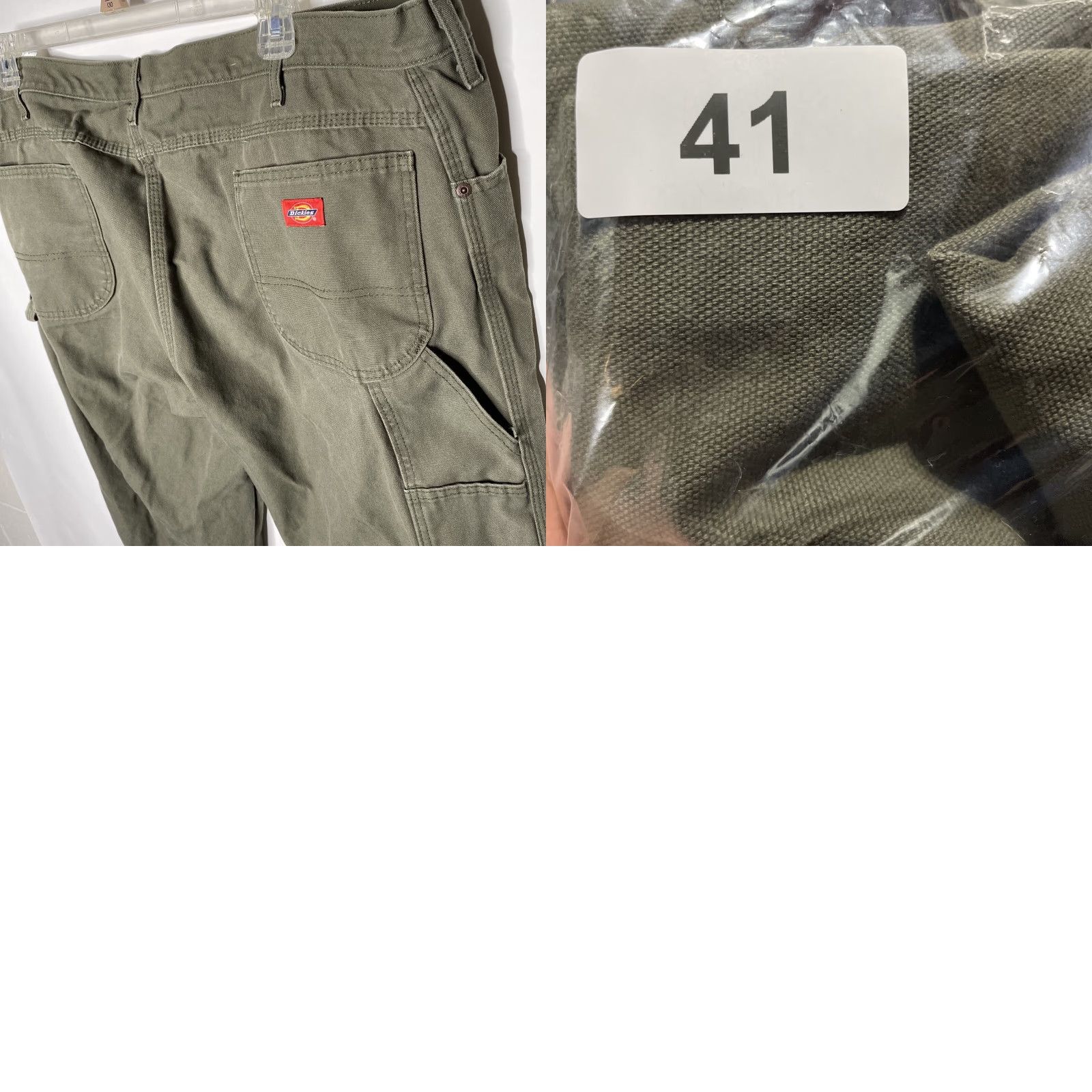 Dickies VINTAGE Dickies Carpenter Duck Work Jeans Pants Mens 44 x 32 Green Moss 5-Pocket Design Relaxed Fit Straight Denim Jeans Mens Size US 44 / EU 60 - 9 Thumbnail