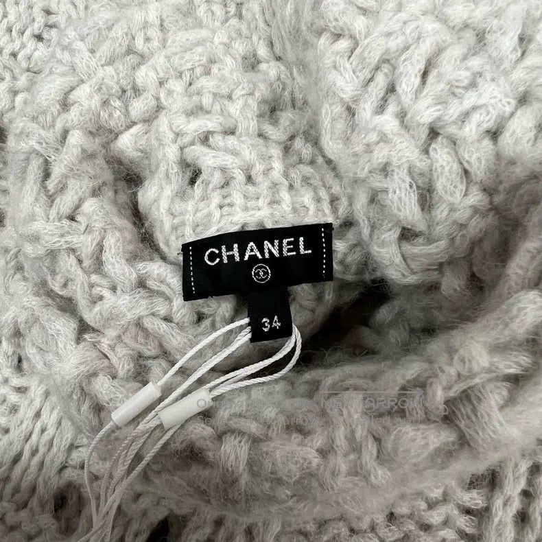 Chanel Chanel 21A Alpaca Wool Turtleneck Knitted Sweater Size XXS / US 00 / IT 34 - 6 Thumbnail
