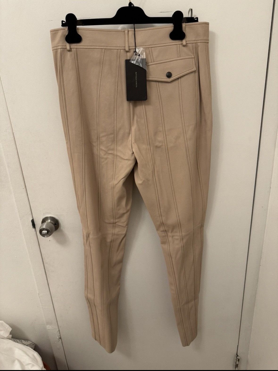 Bottega Veneta Bottega Veneta Lambskin/Ayer’s Snakeskin Salmon Leather Pant Size US 36 / EU 52 - 3 Thumbnail